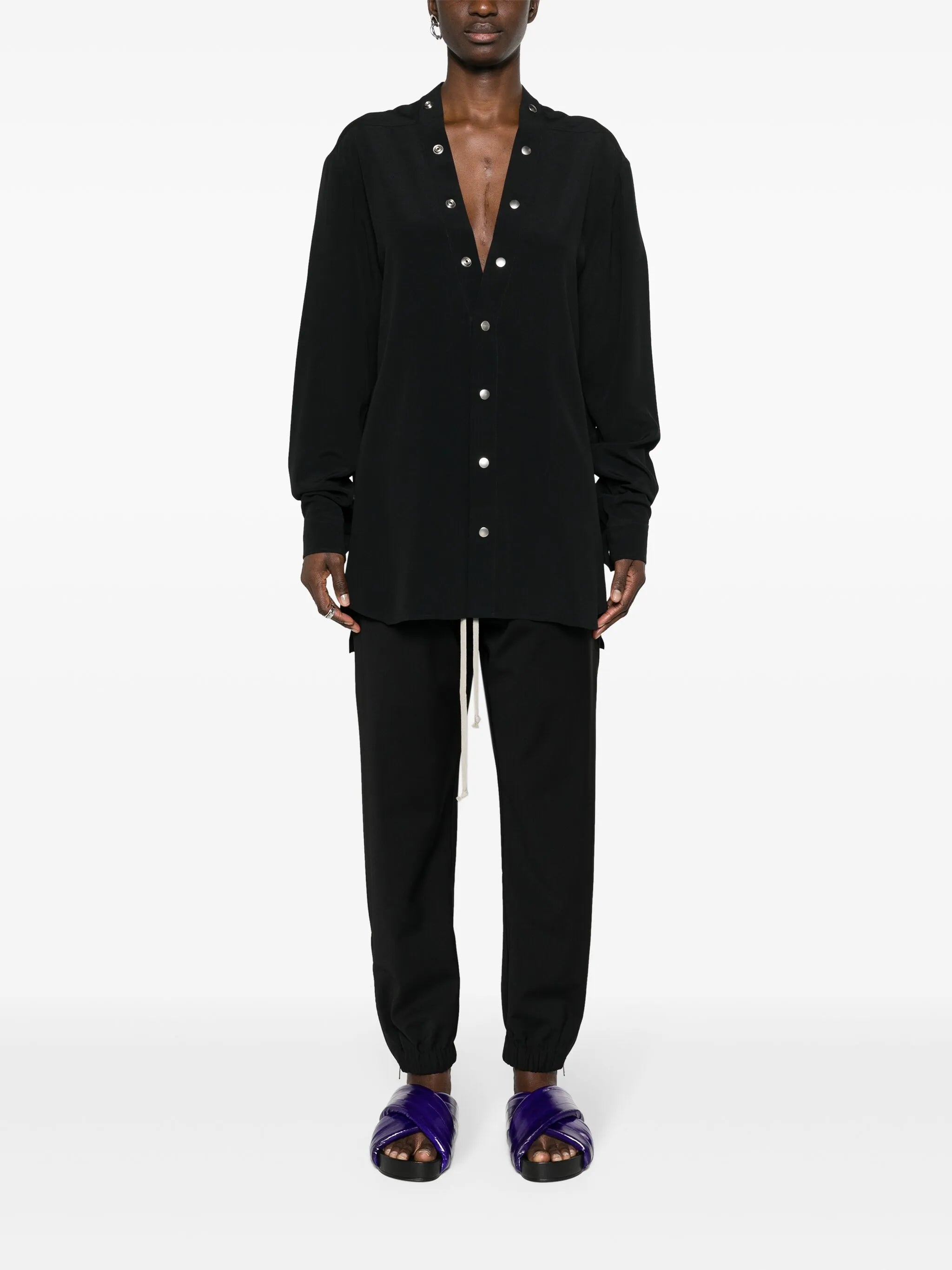 drawstring-waist track pants