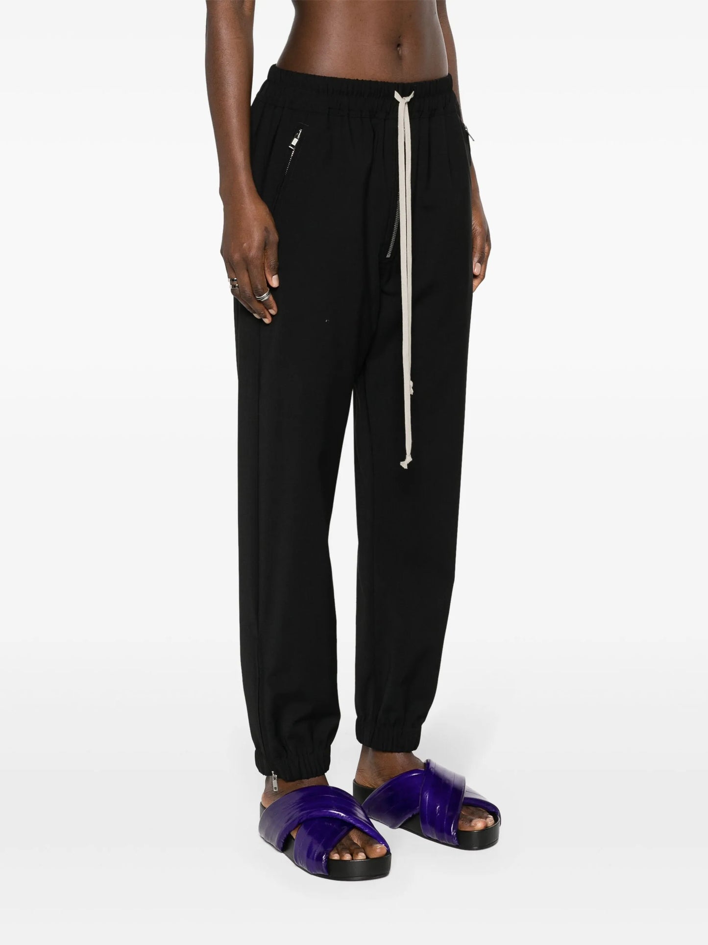 drawstring-waist track pants