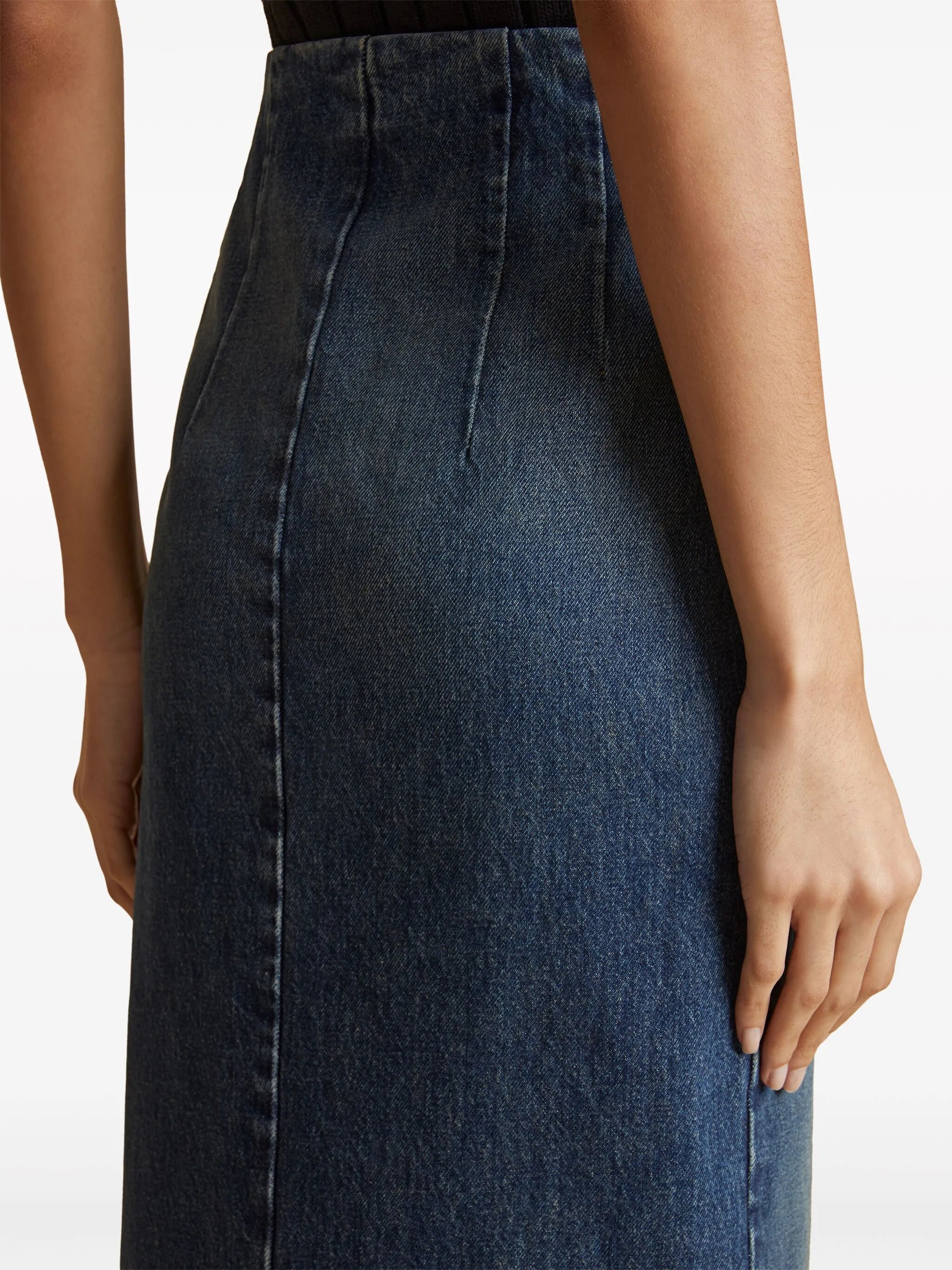 The Ruly denim midi skirt