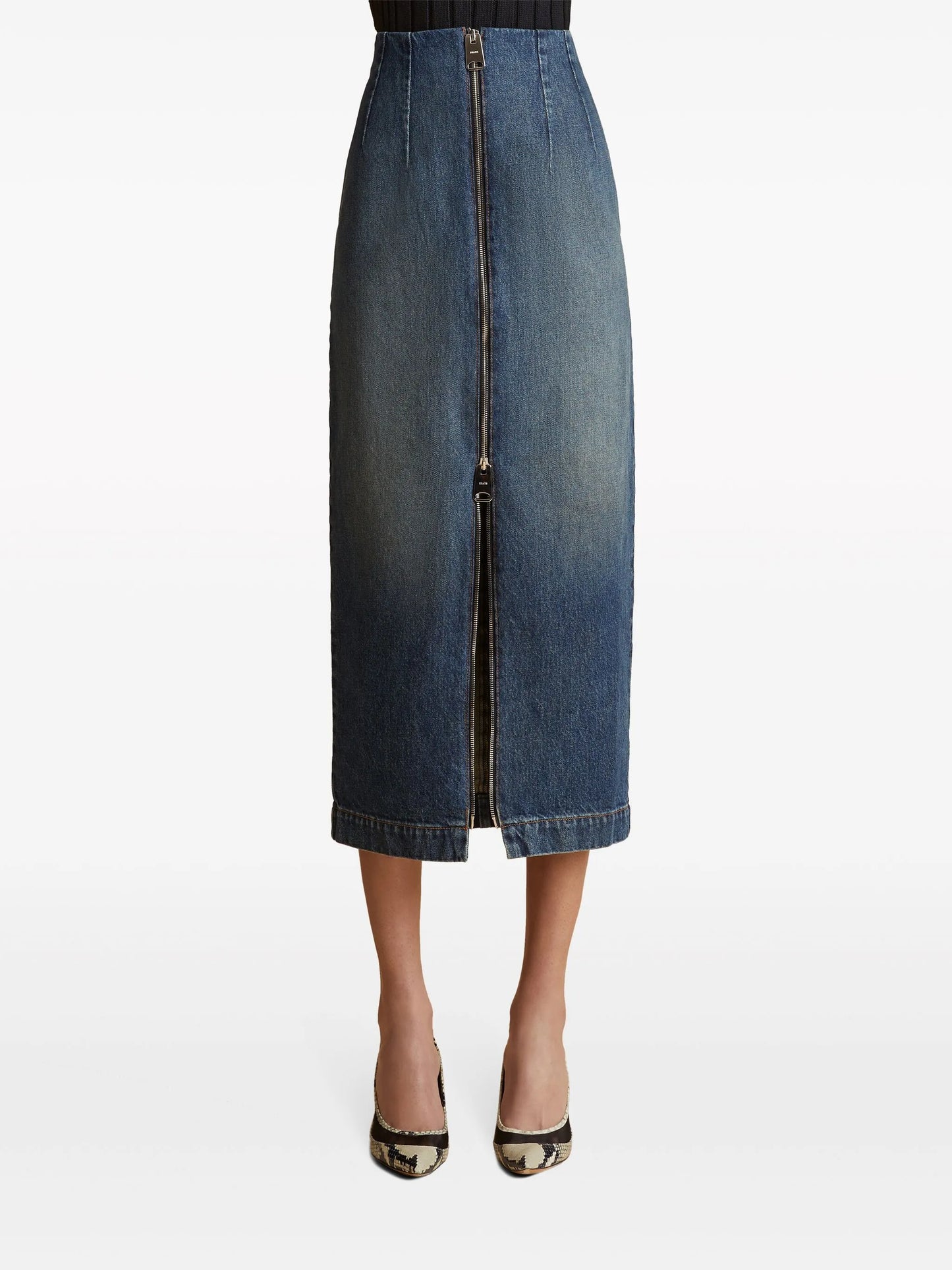 The Ruly denim midi skirt