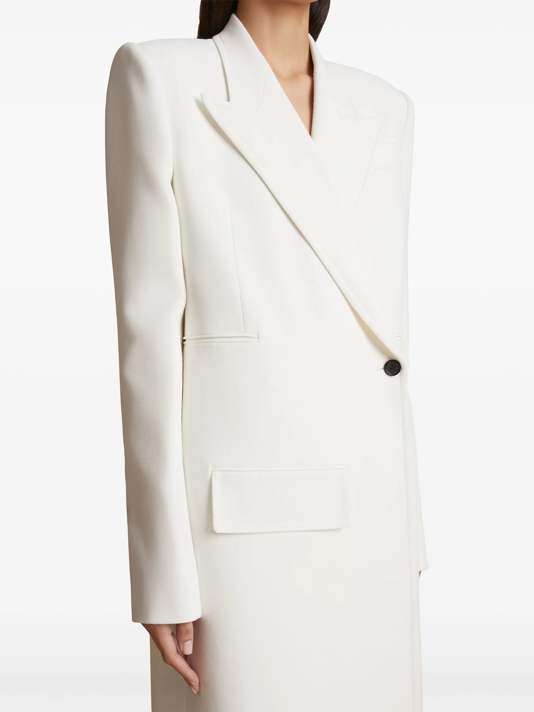 Cobble double-breasted long coat