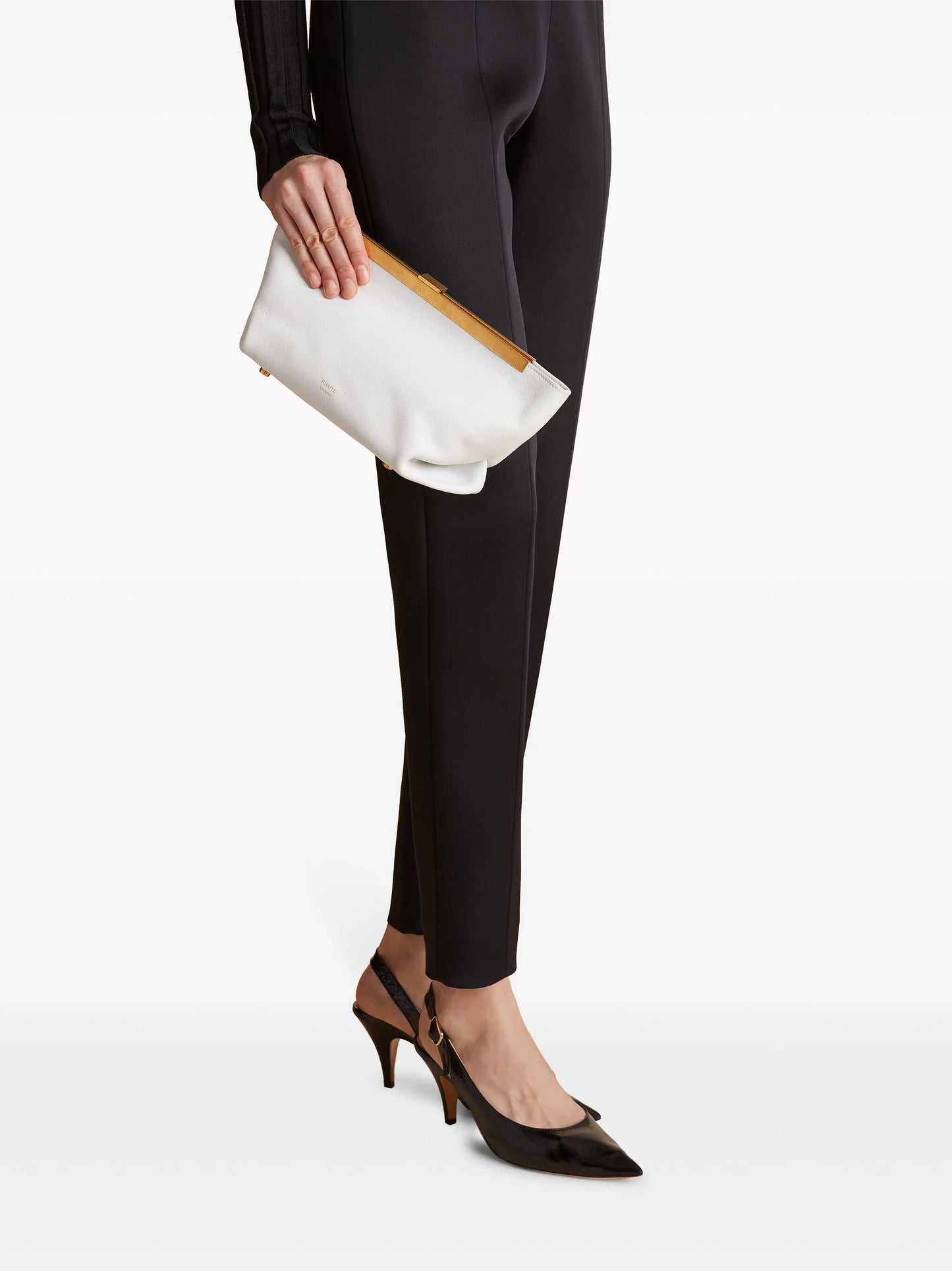 The Aimee leather clutch bag