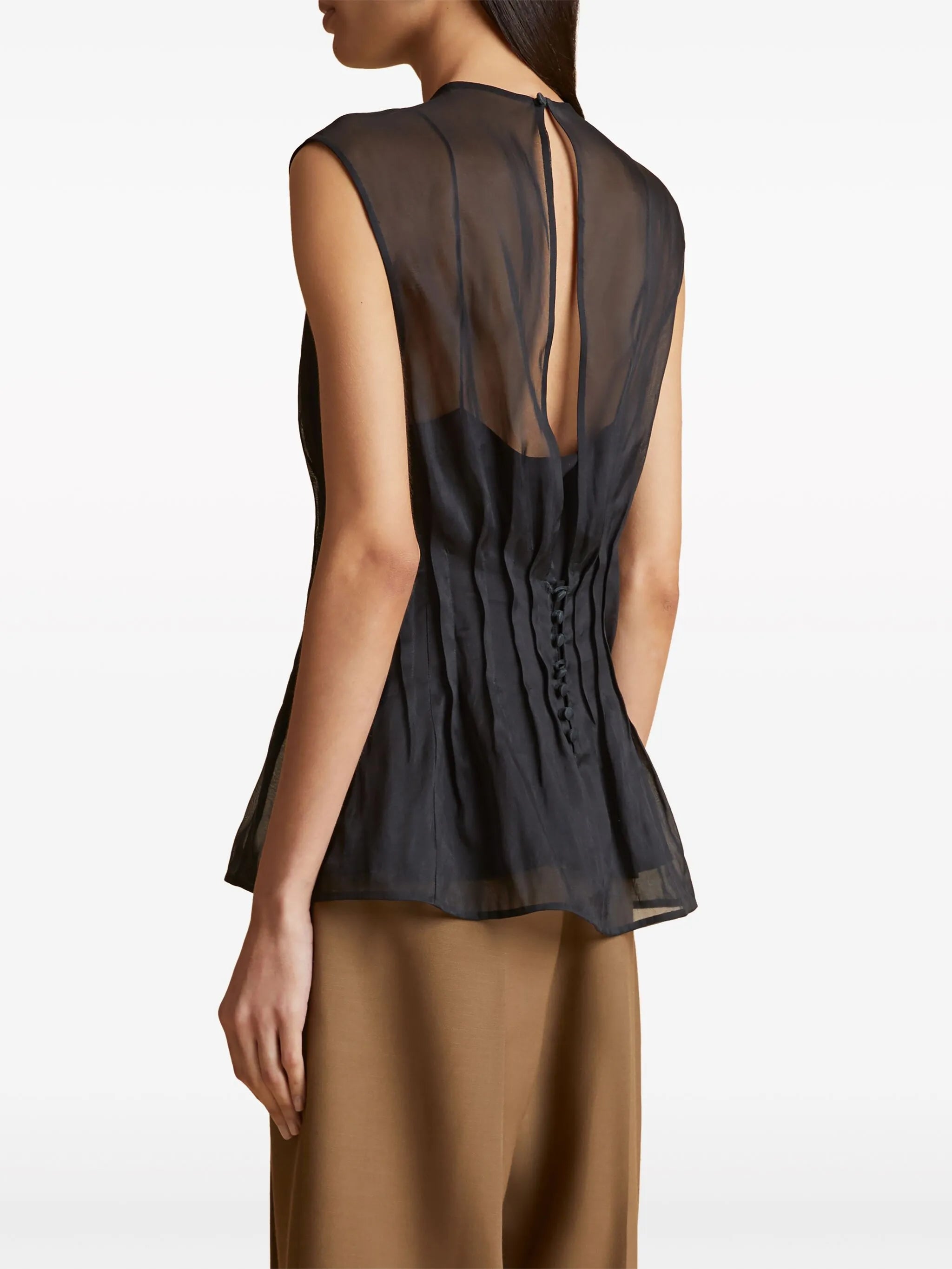 The Westin sleeveless silk top