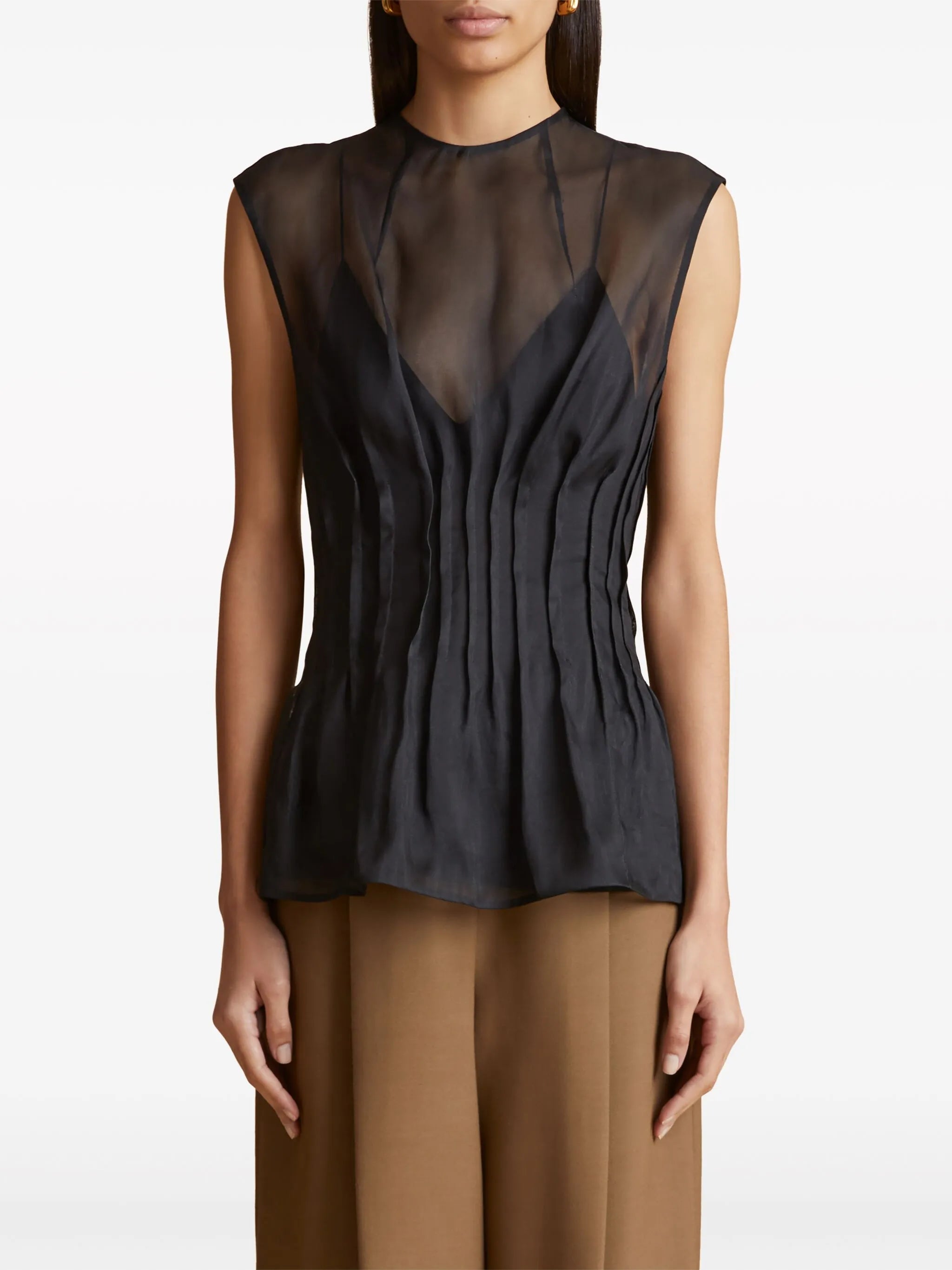 The Westin sleeveless silk top