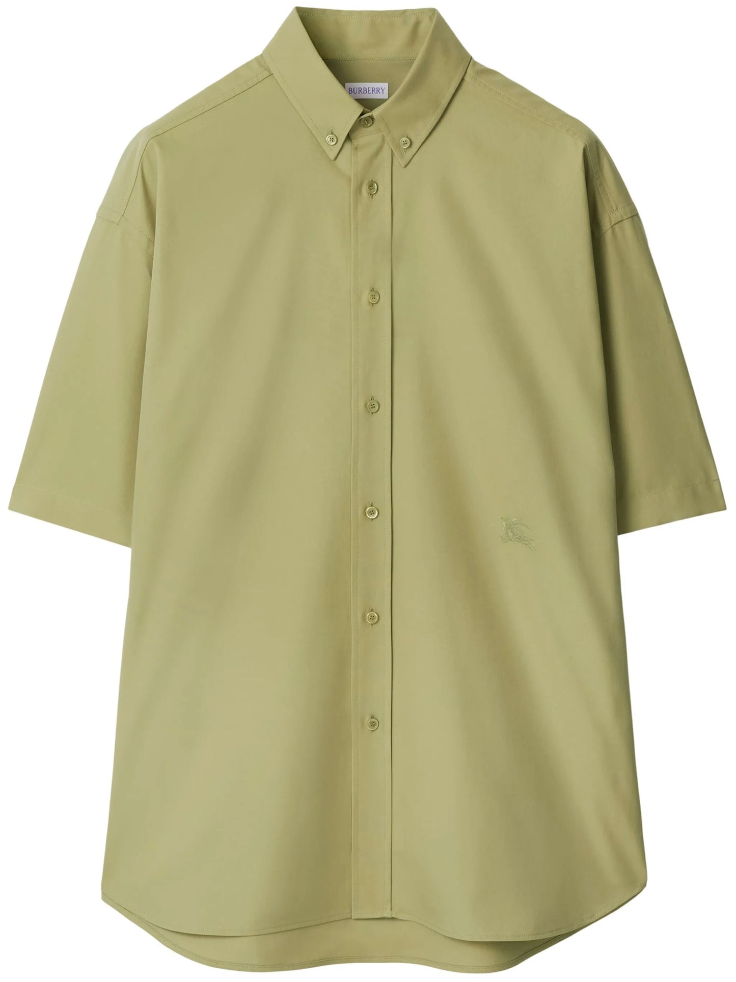 logo-embroidered poplin shirt