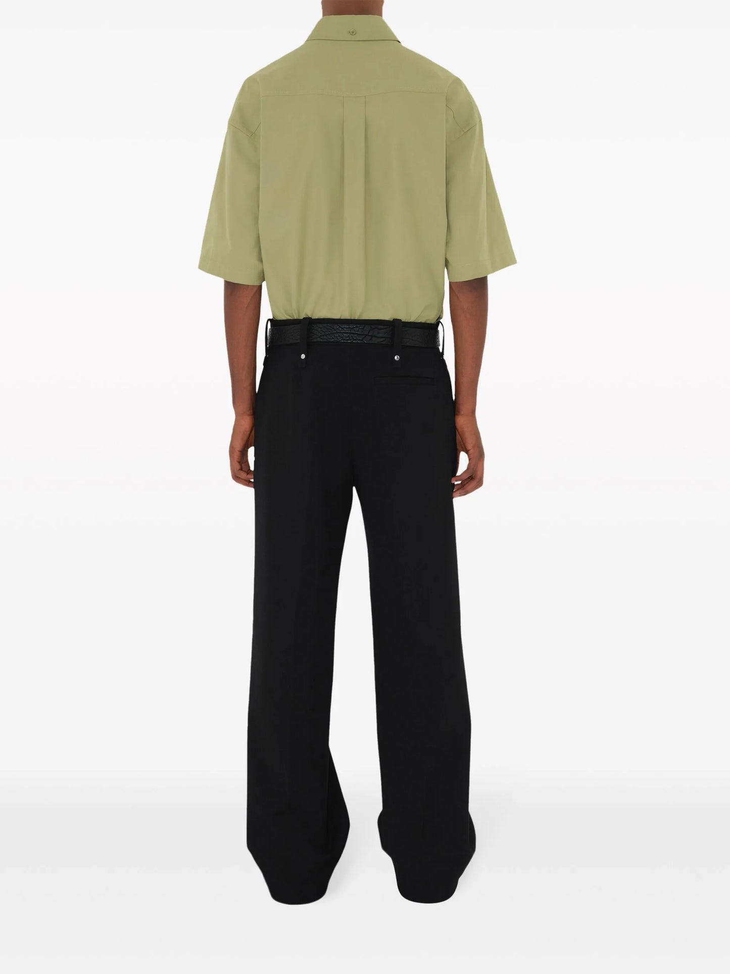 logo-embroidered poplin shirt