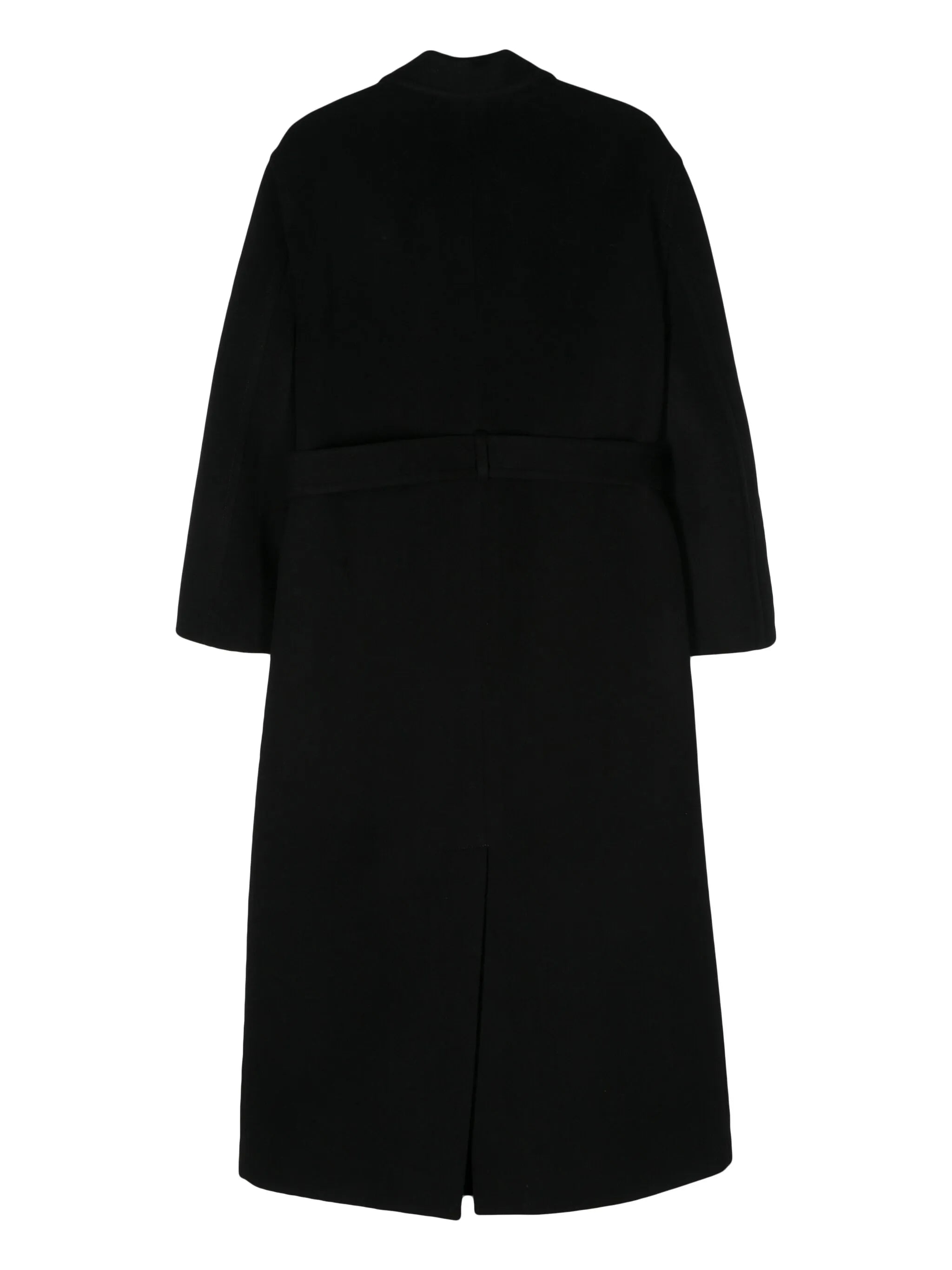 belted wool-blend maxi coat