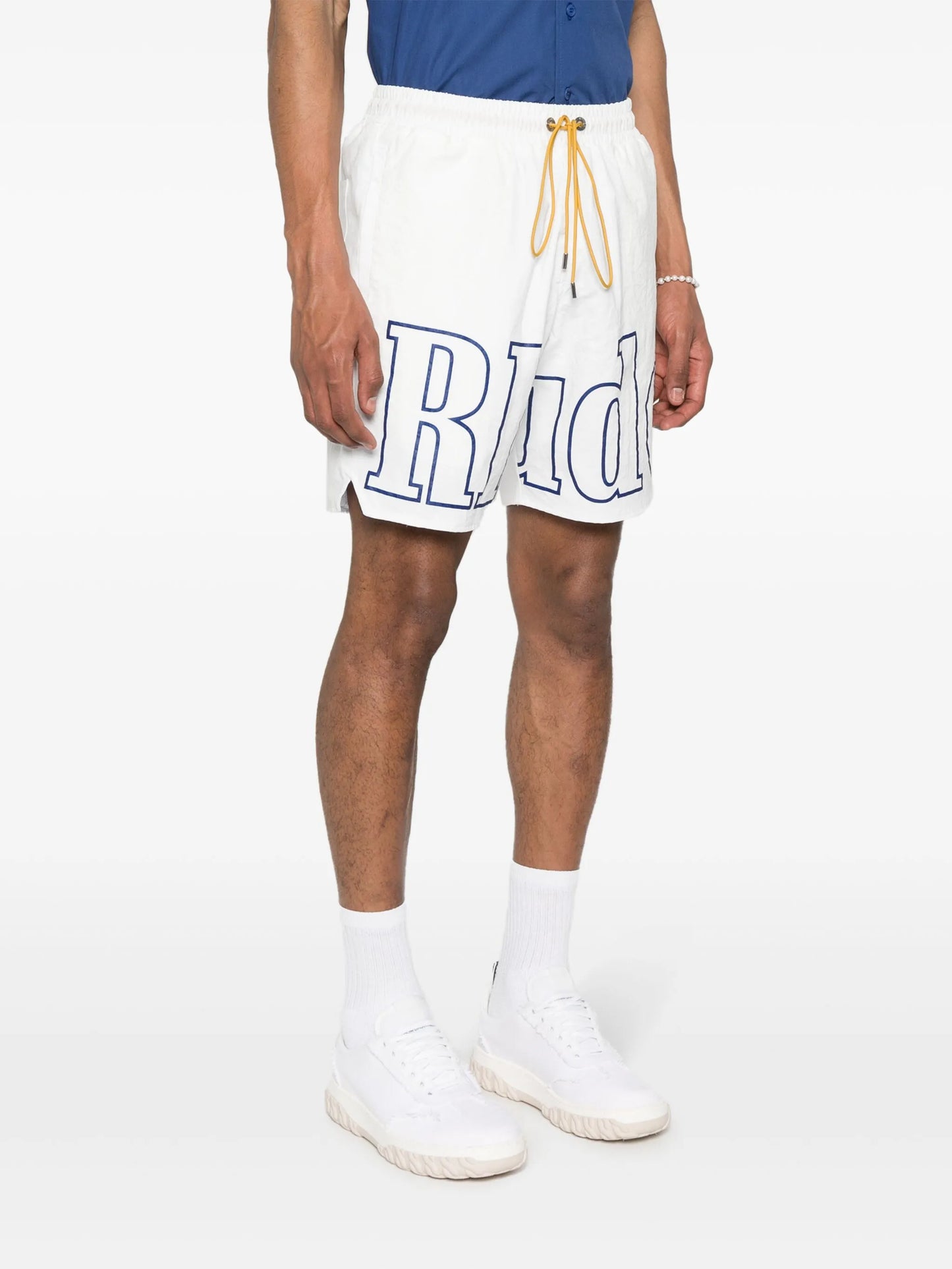 logo-print track shorts