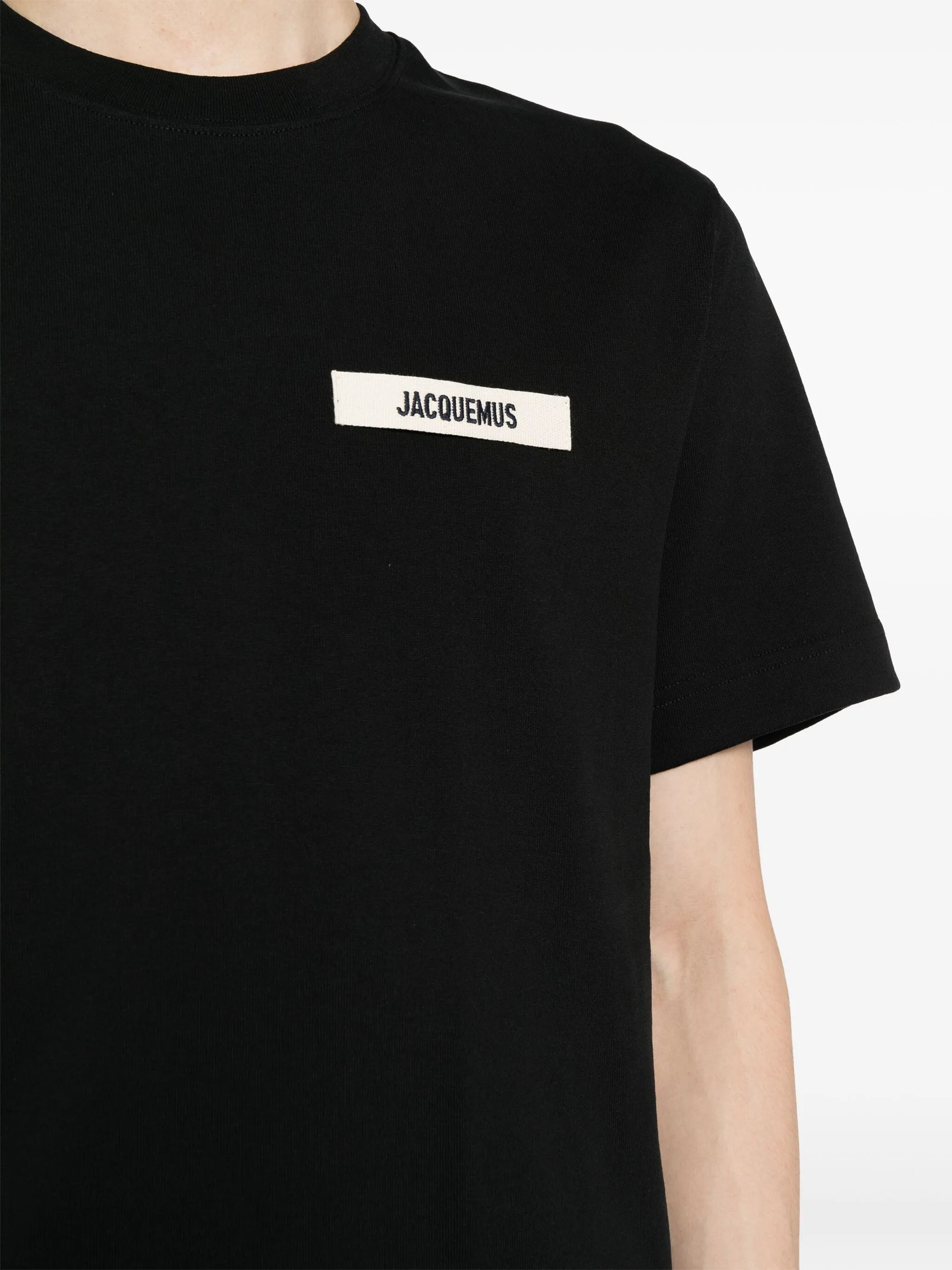 logo-patch cotton T-shirt