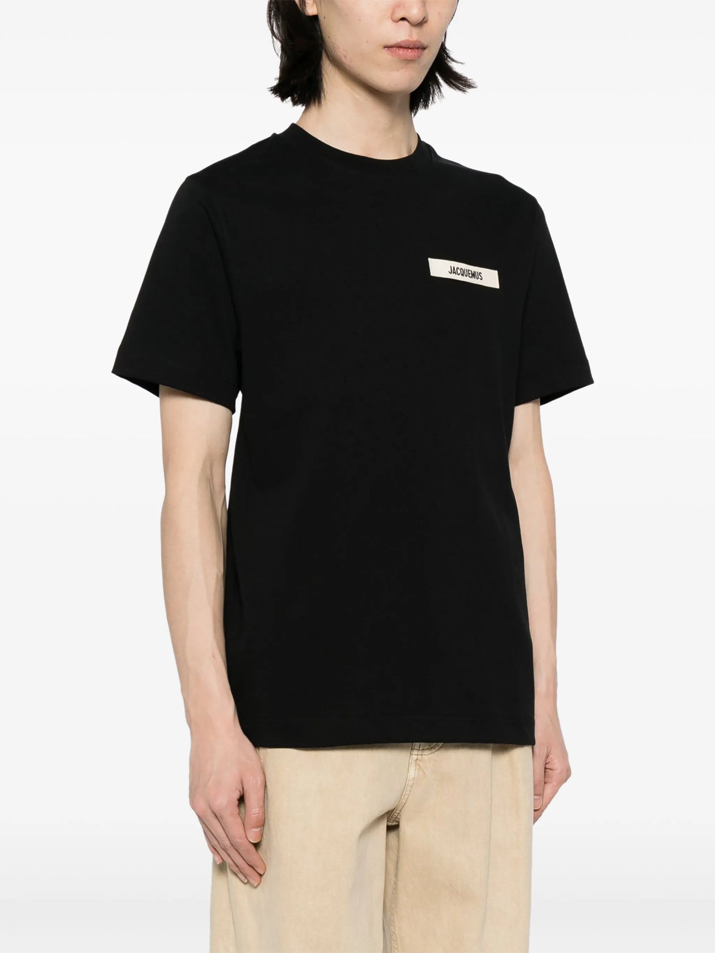logo-patch cotton T-shirt