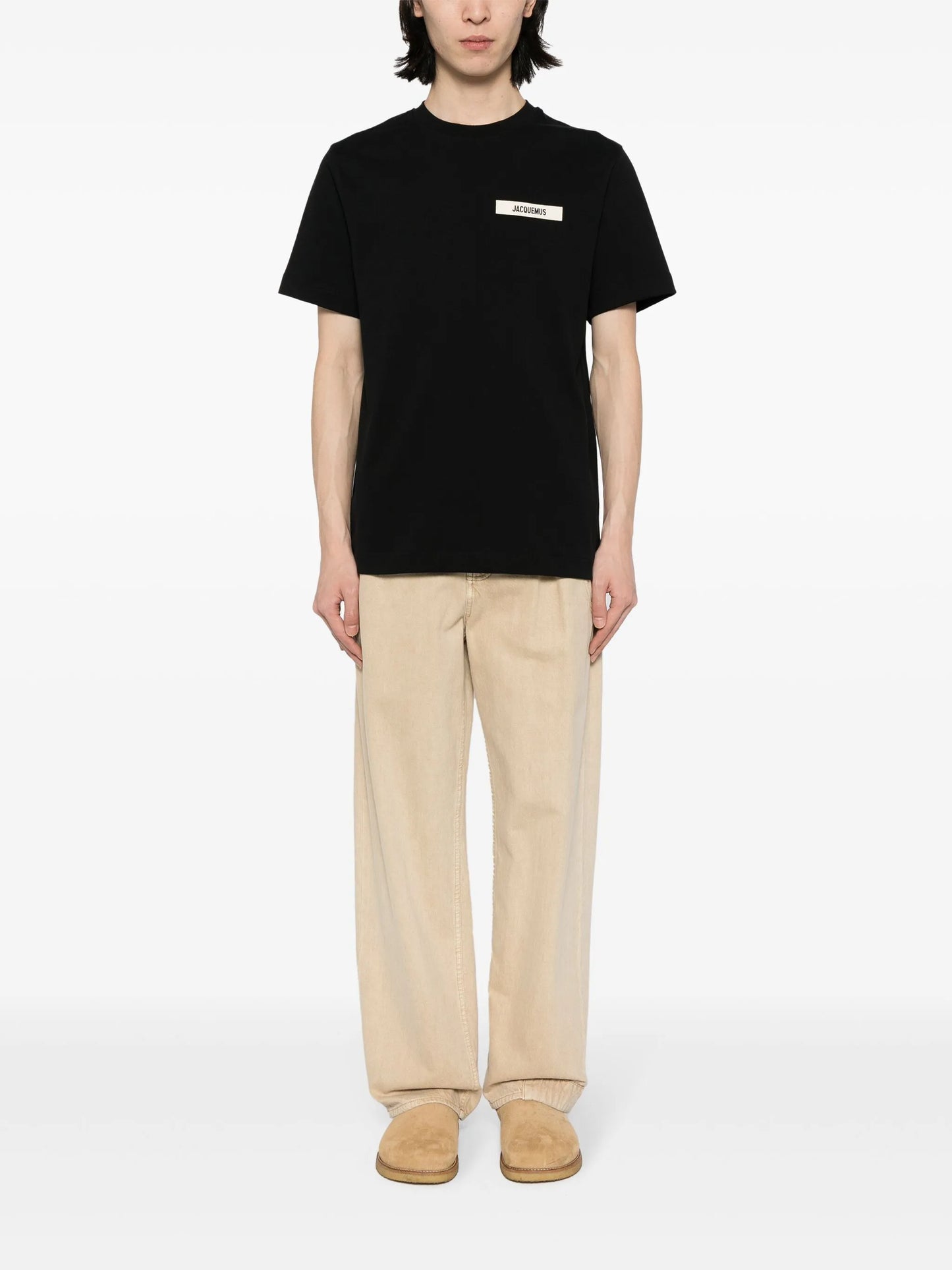 logo-patch cotton T-shirt