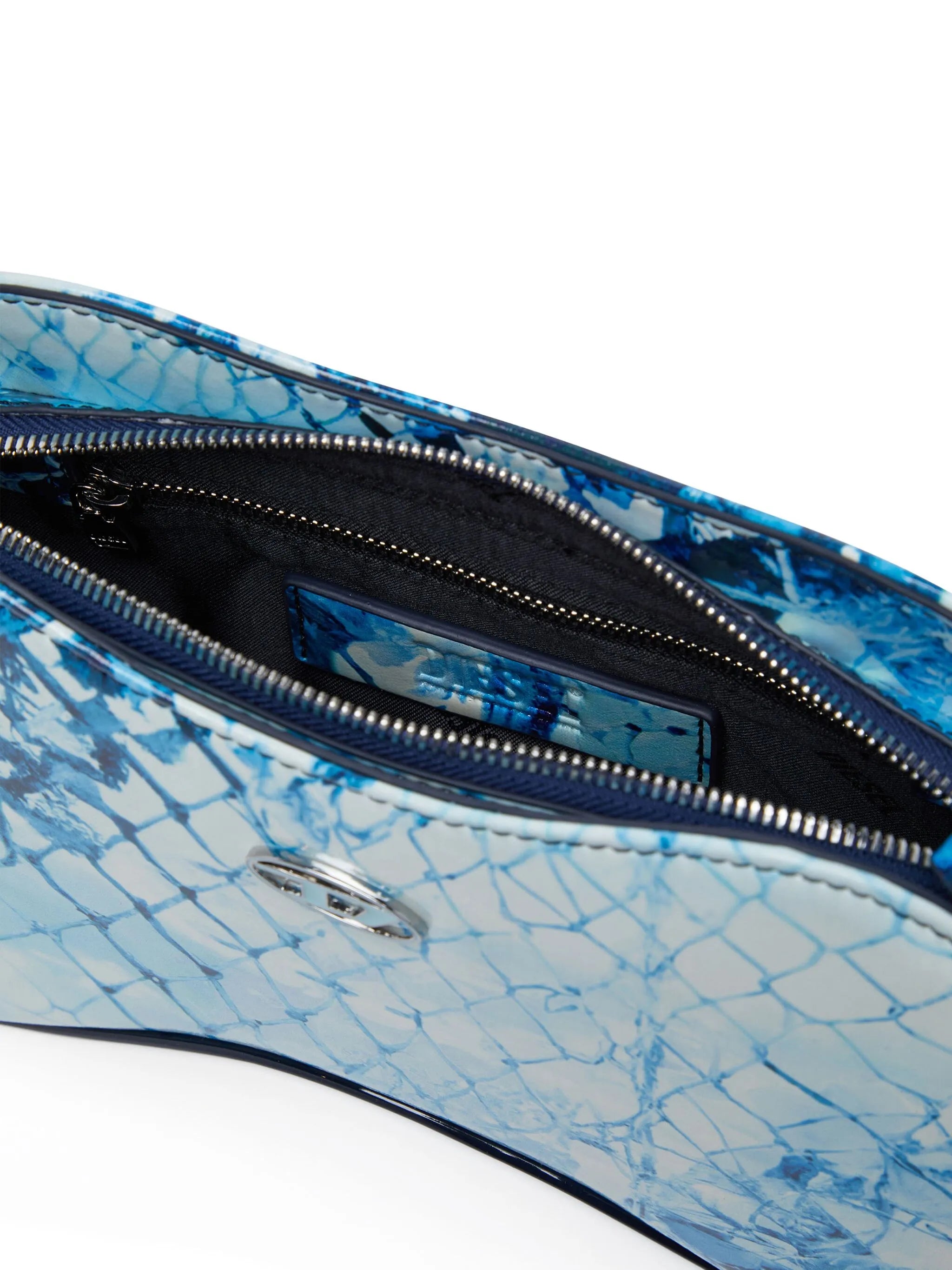 Play snakeskin-effect shoulder bag