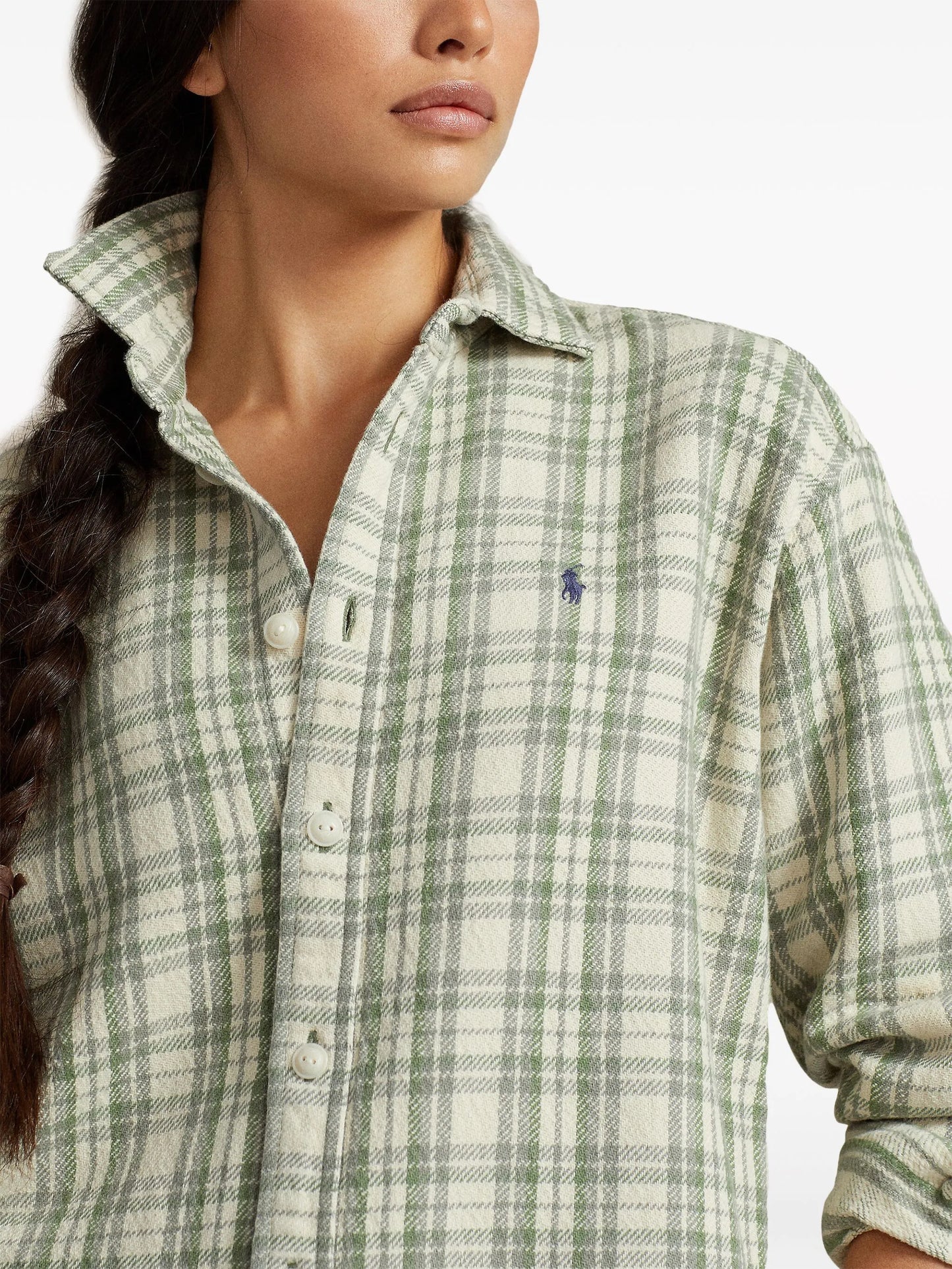 Polo Pony embroidered plaid shirt
