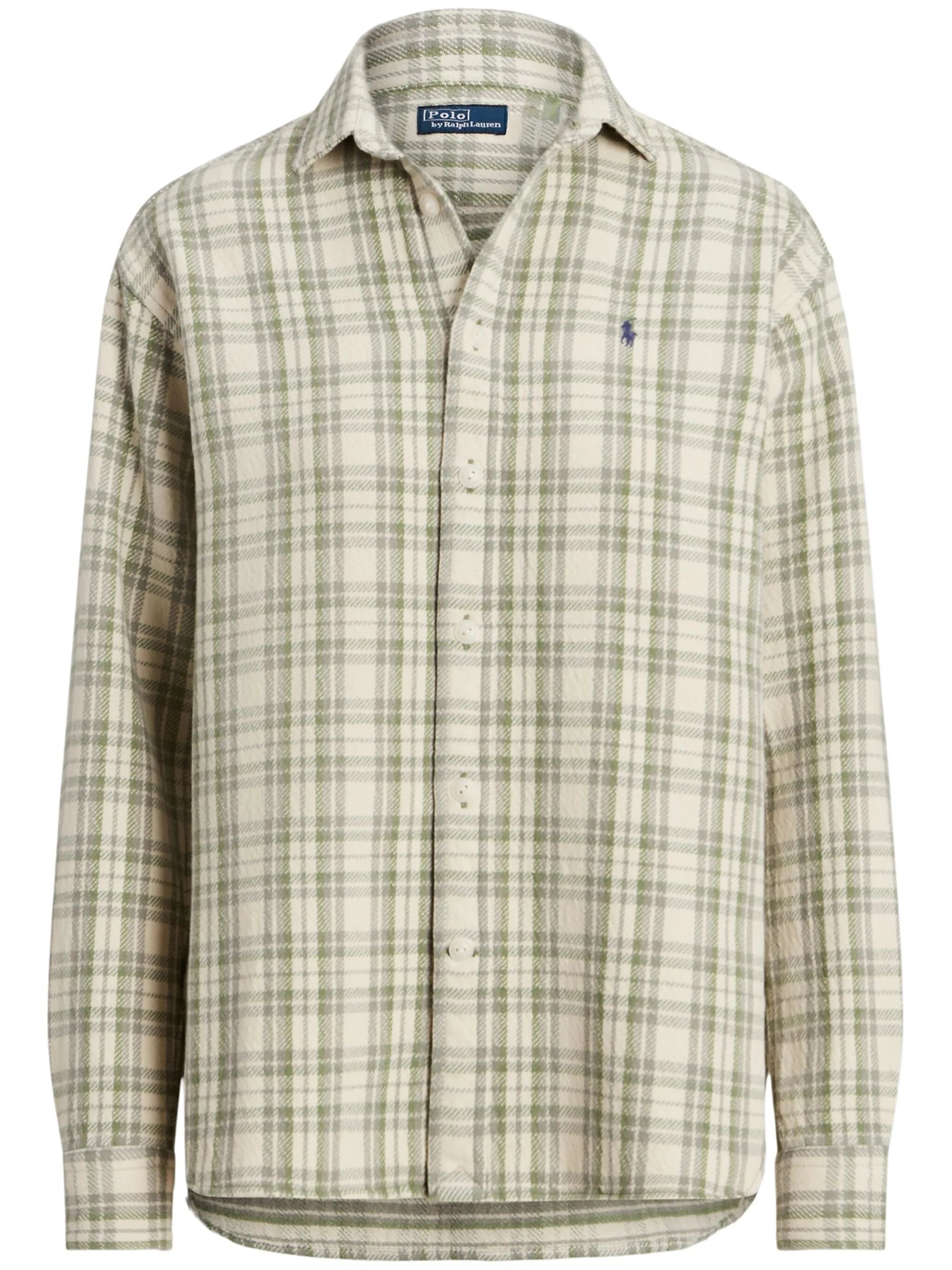 Polo Pony embroidered plaid shirt