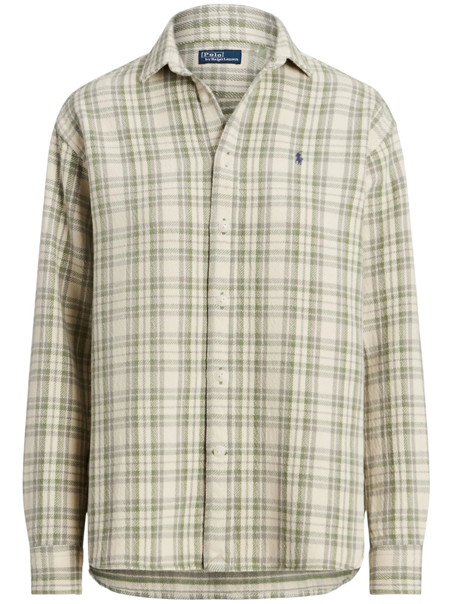 Polo Pony embroidered plaid shirt