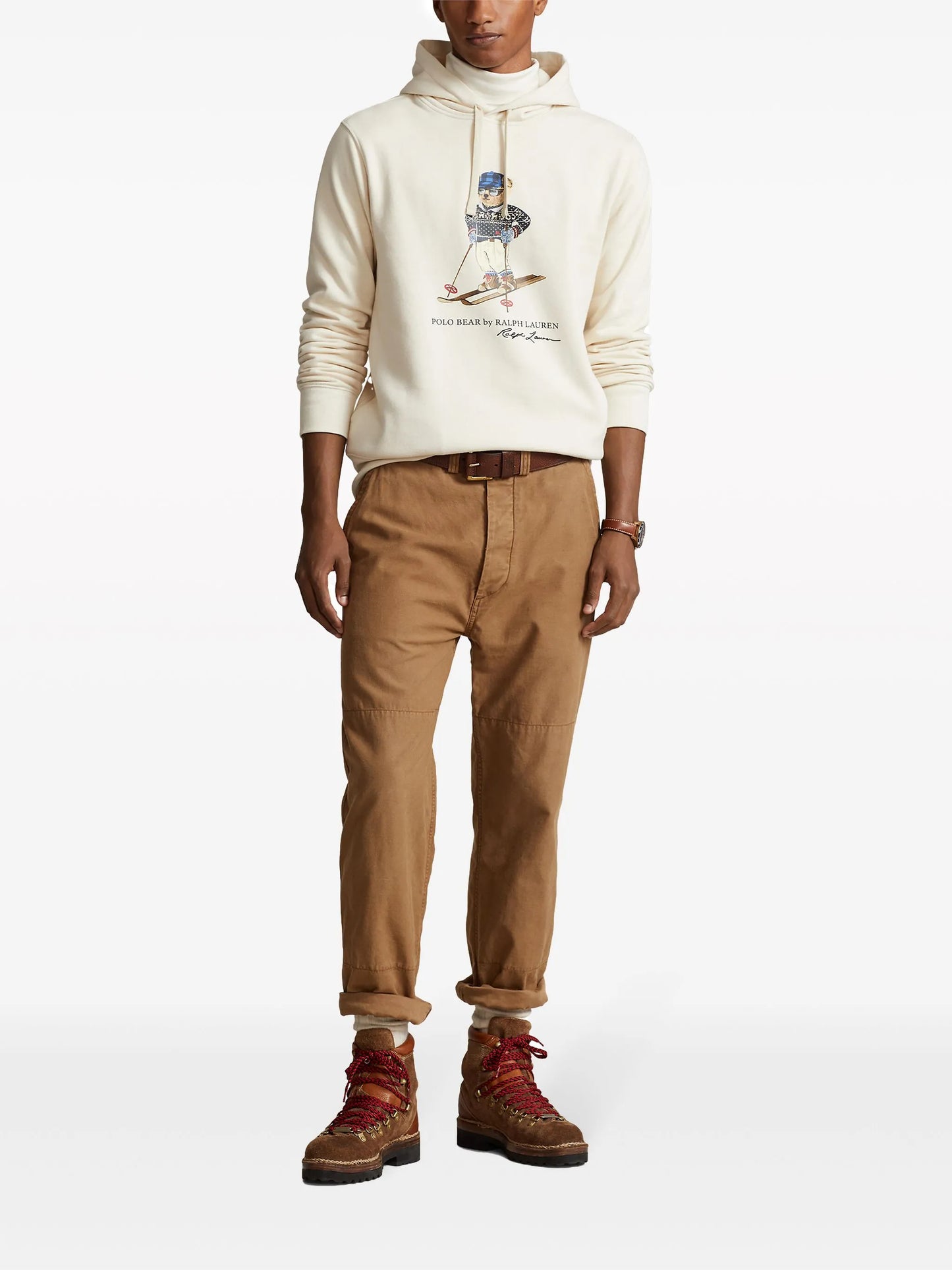 Polo Bear drawstring hoodie