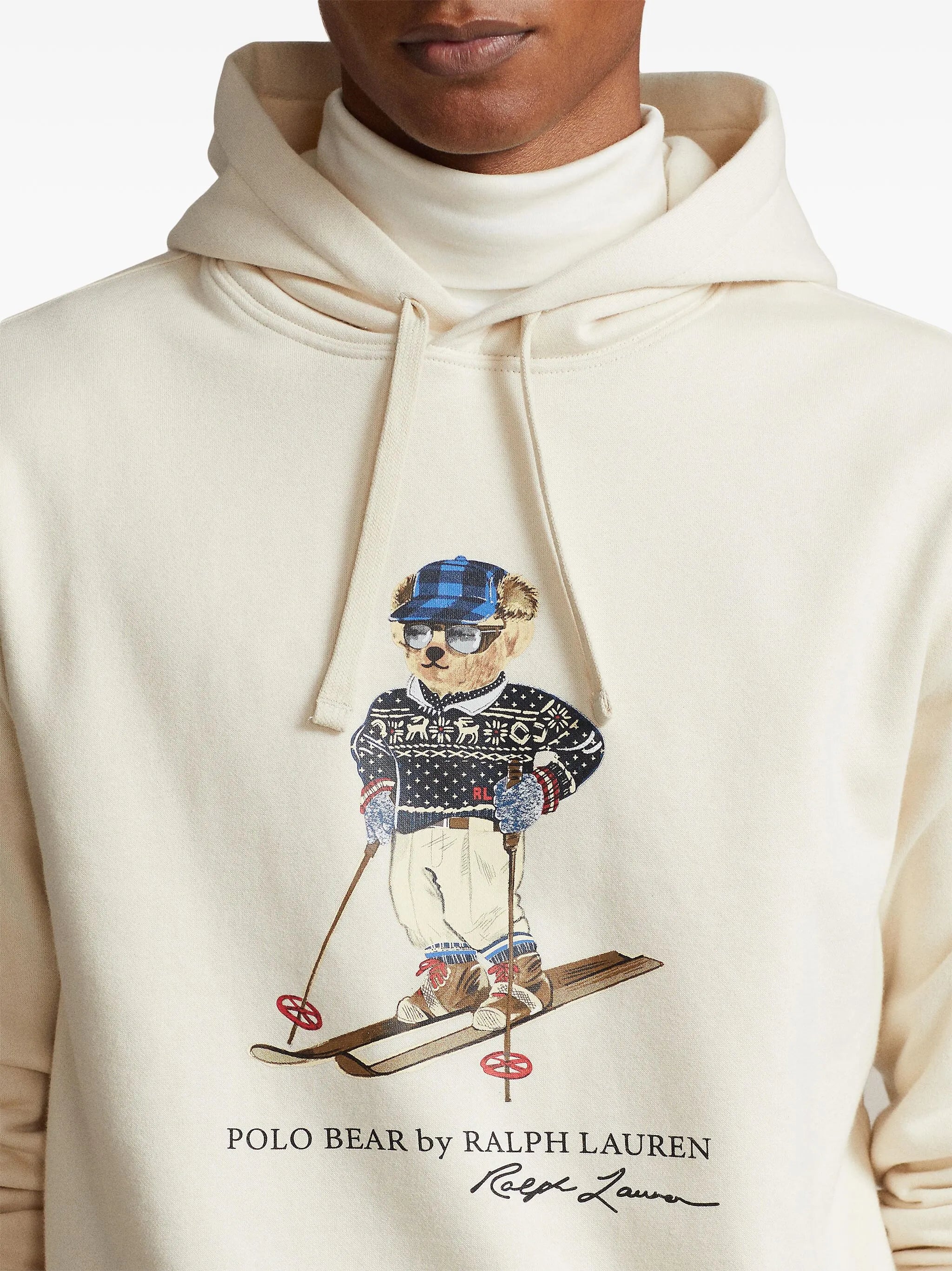 Polo Bear drawstring hoodie