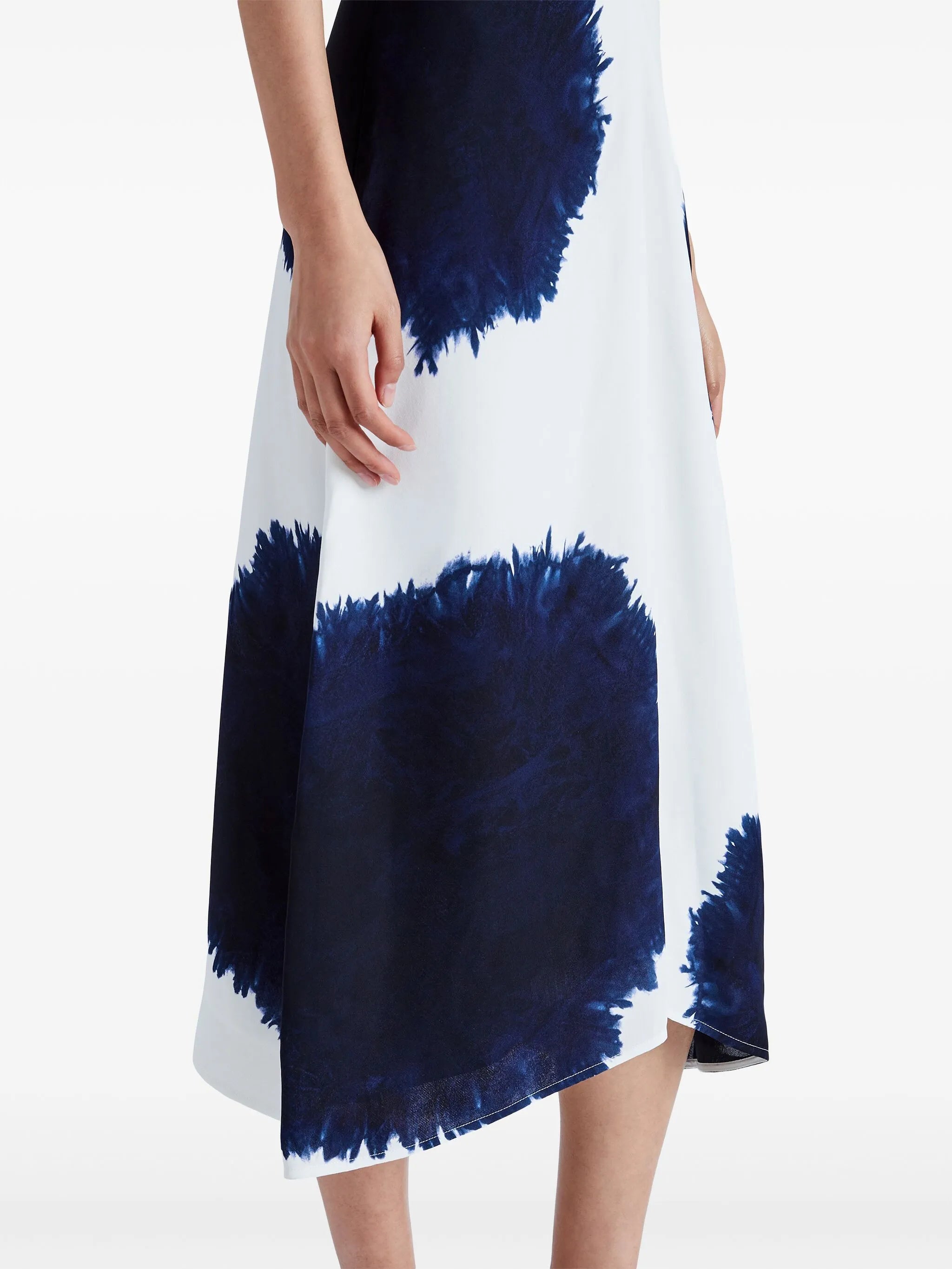 Ella Dress In Printed Viscose Crepe