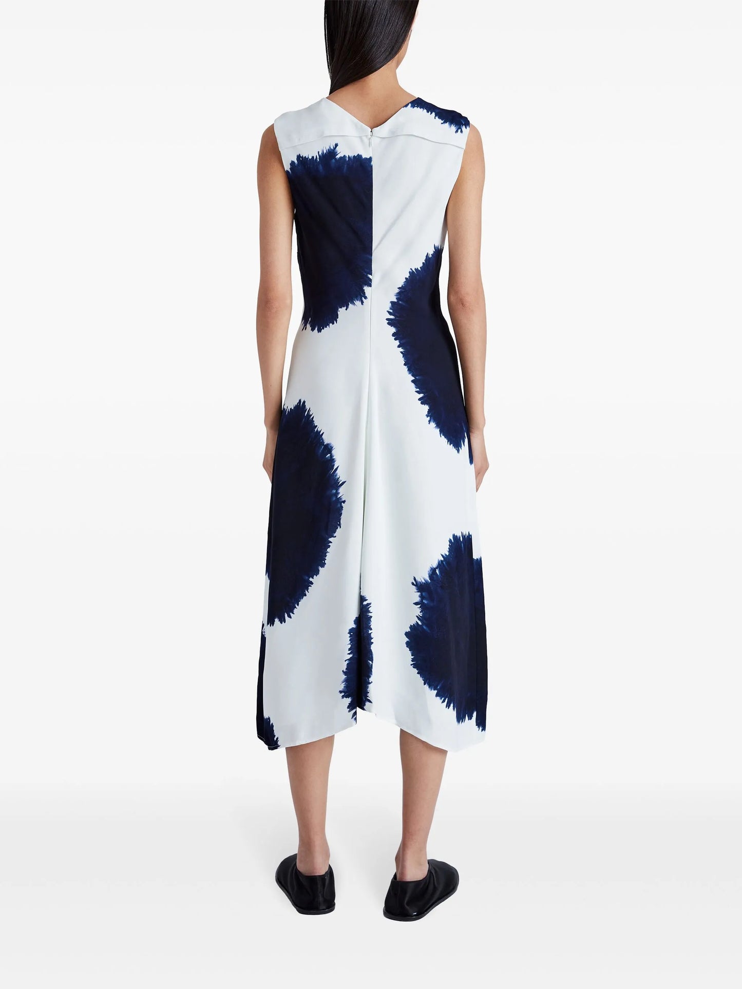 Ella Dress In Printed Viscose Crepe