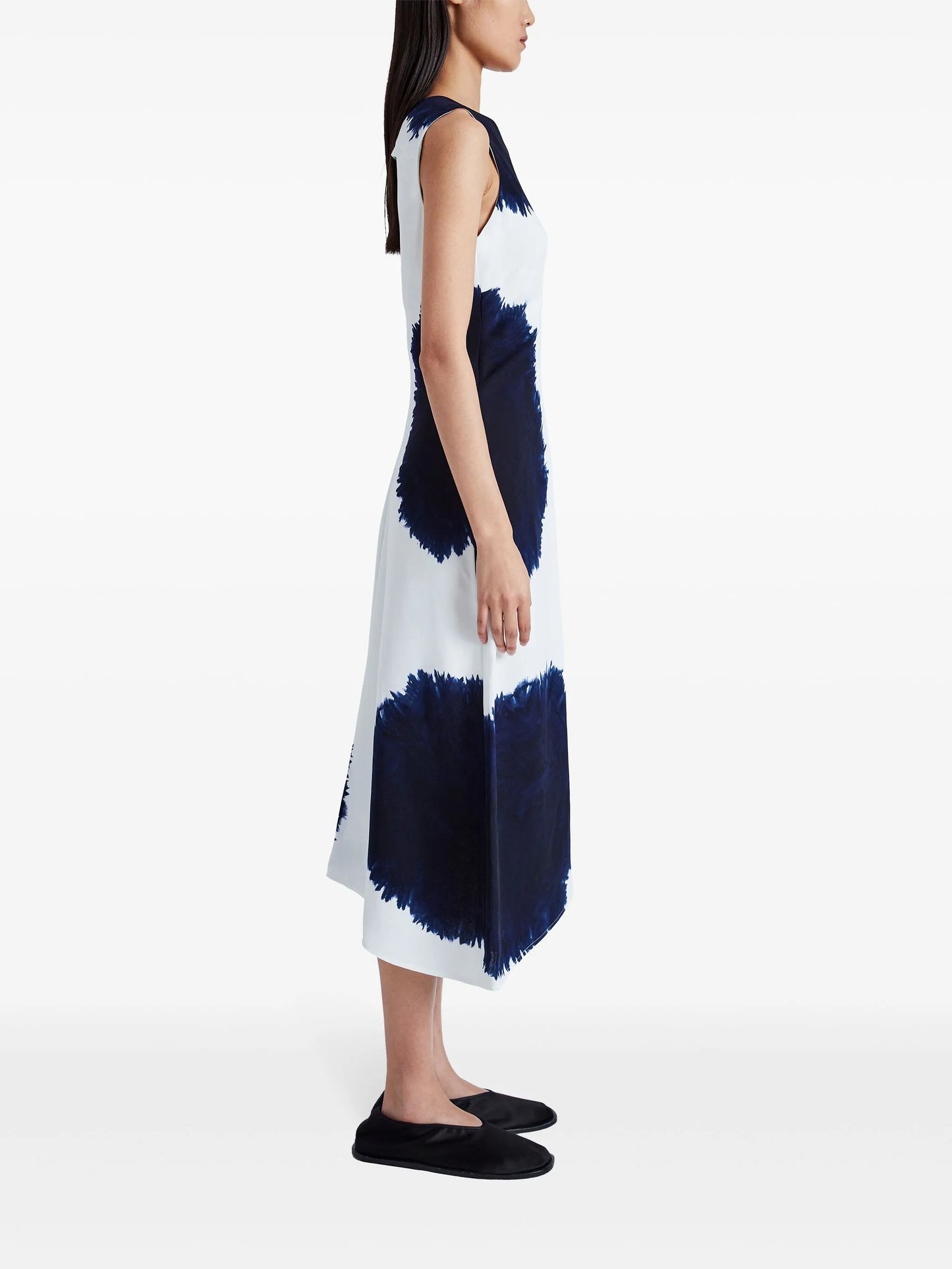Ella Dress In Printed Viscose Crepe
