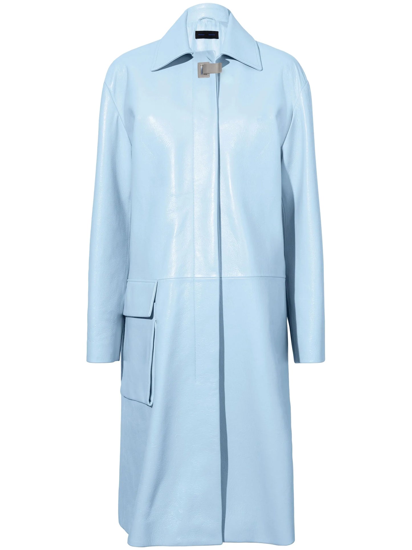 Billie lacquered leather coat