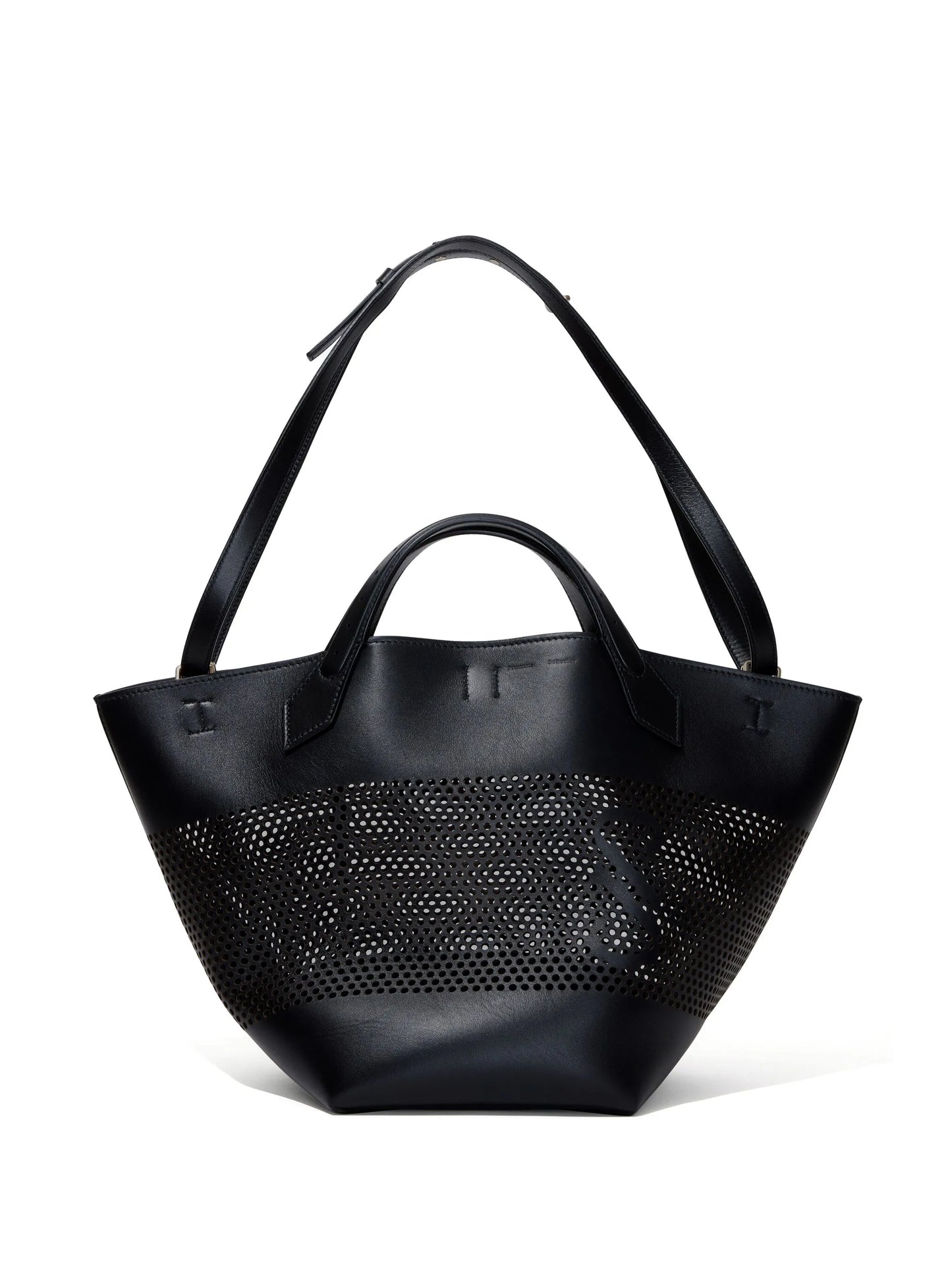 large PS1 perforated-leather tote bag