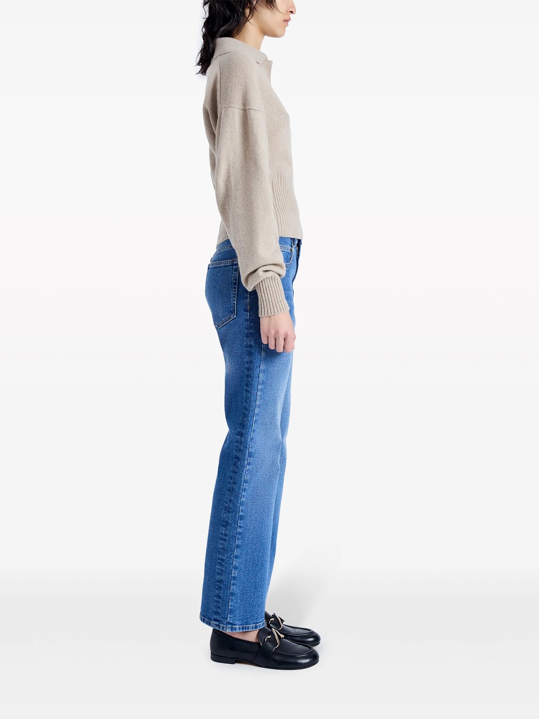 Jeanne cashmere polo jumper
