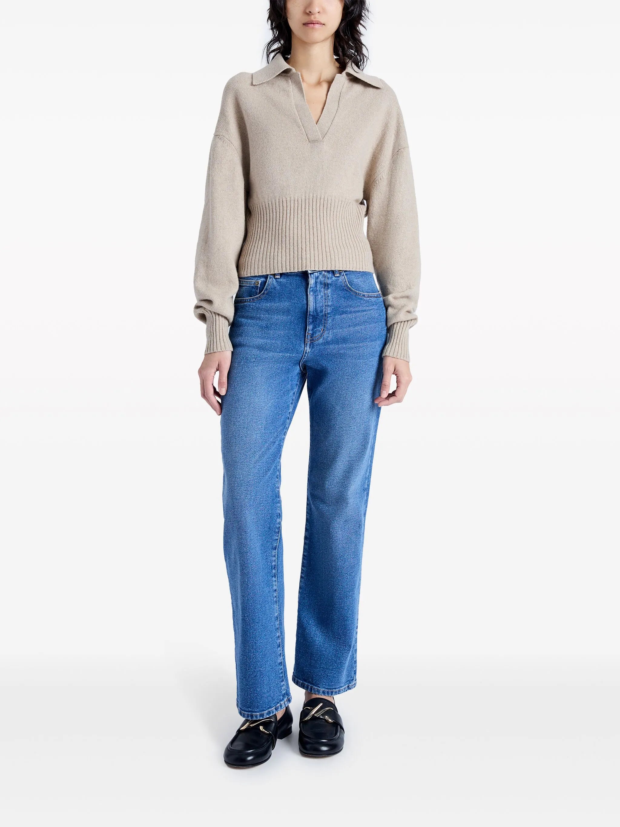 Jeanne cashmere polo jumper