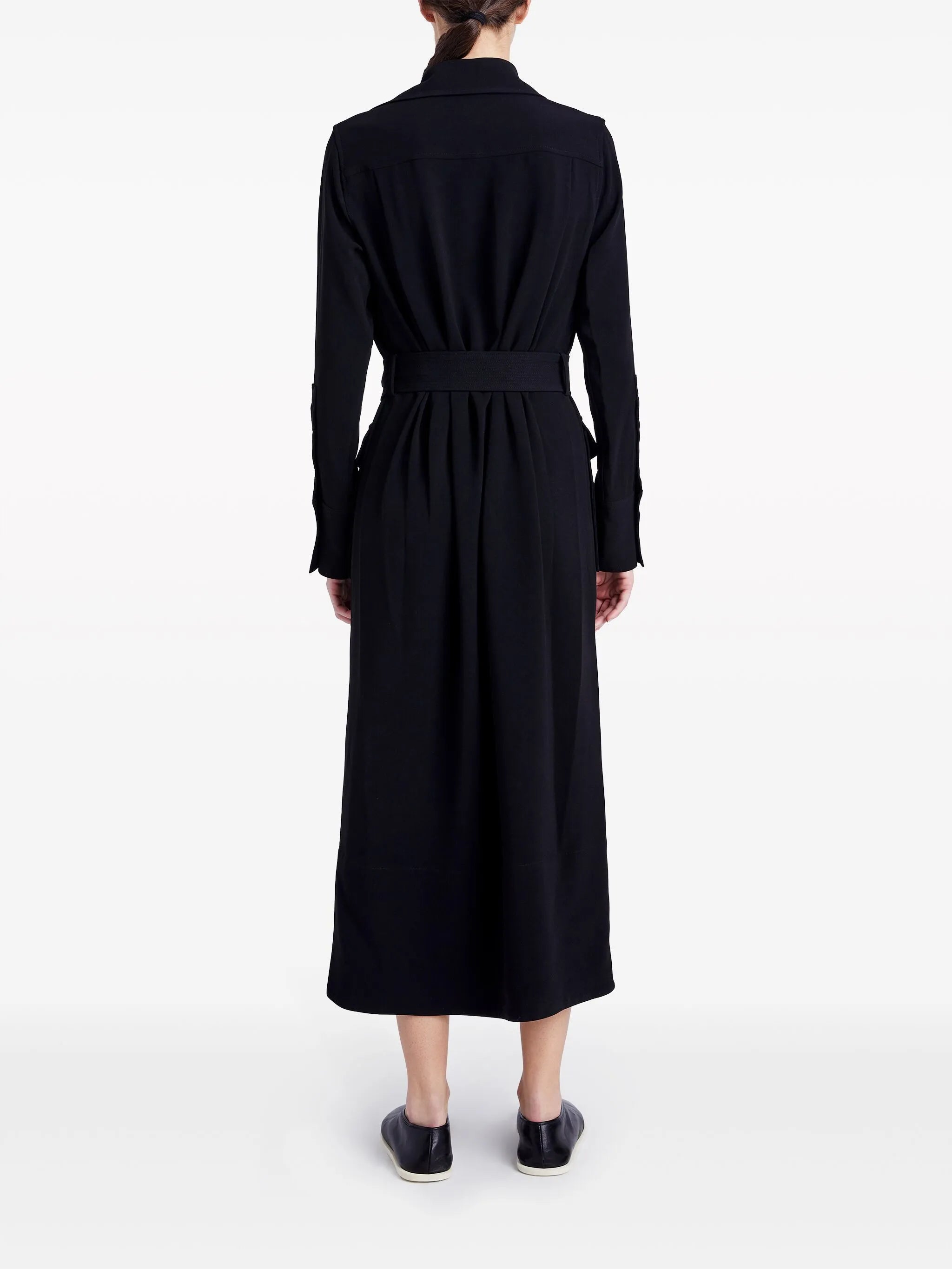 Vanessa belted shirt dress
