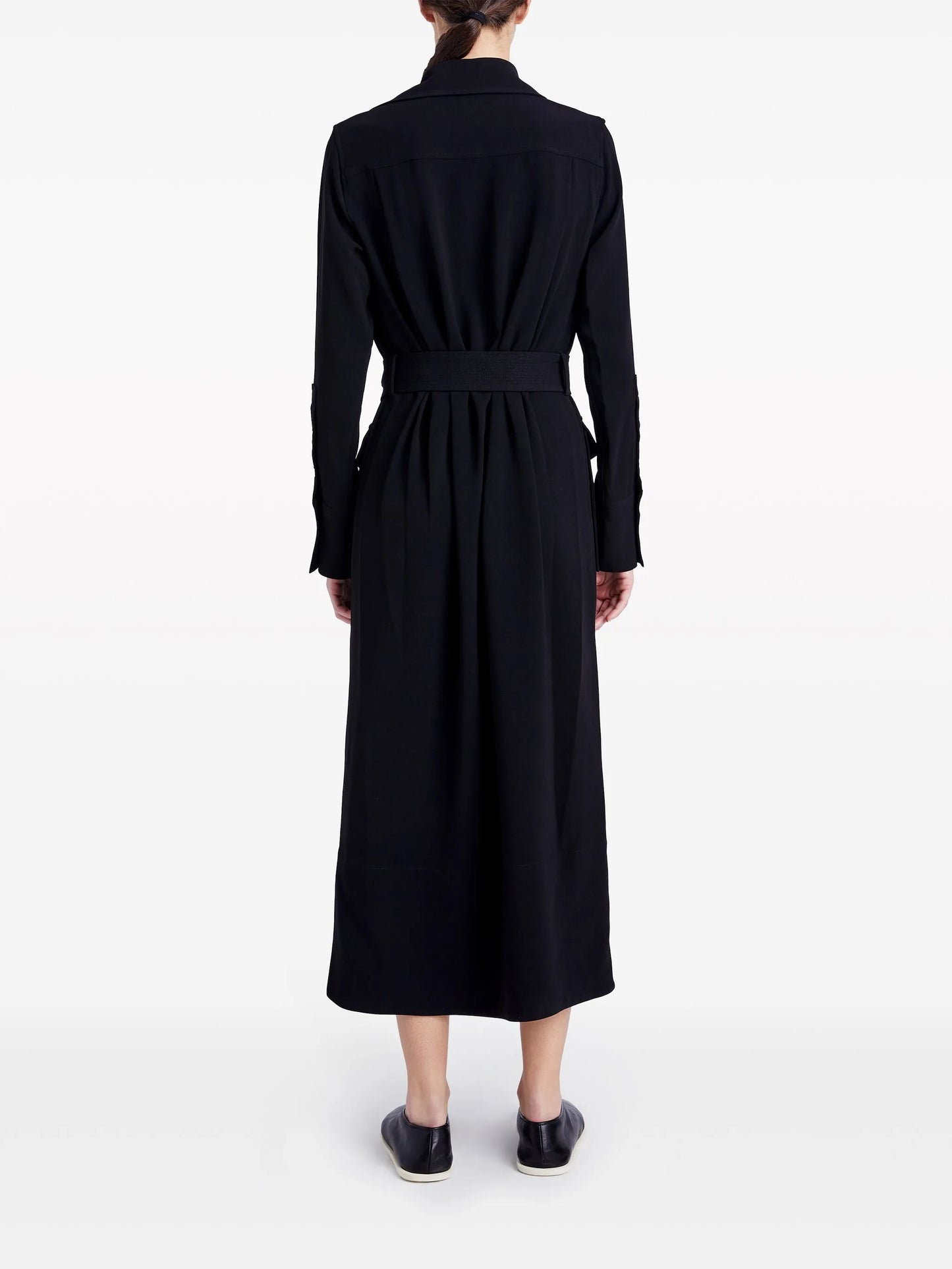 Vanessa belted shirt dress