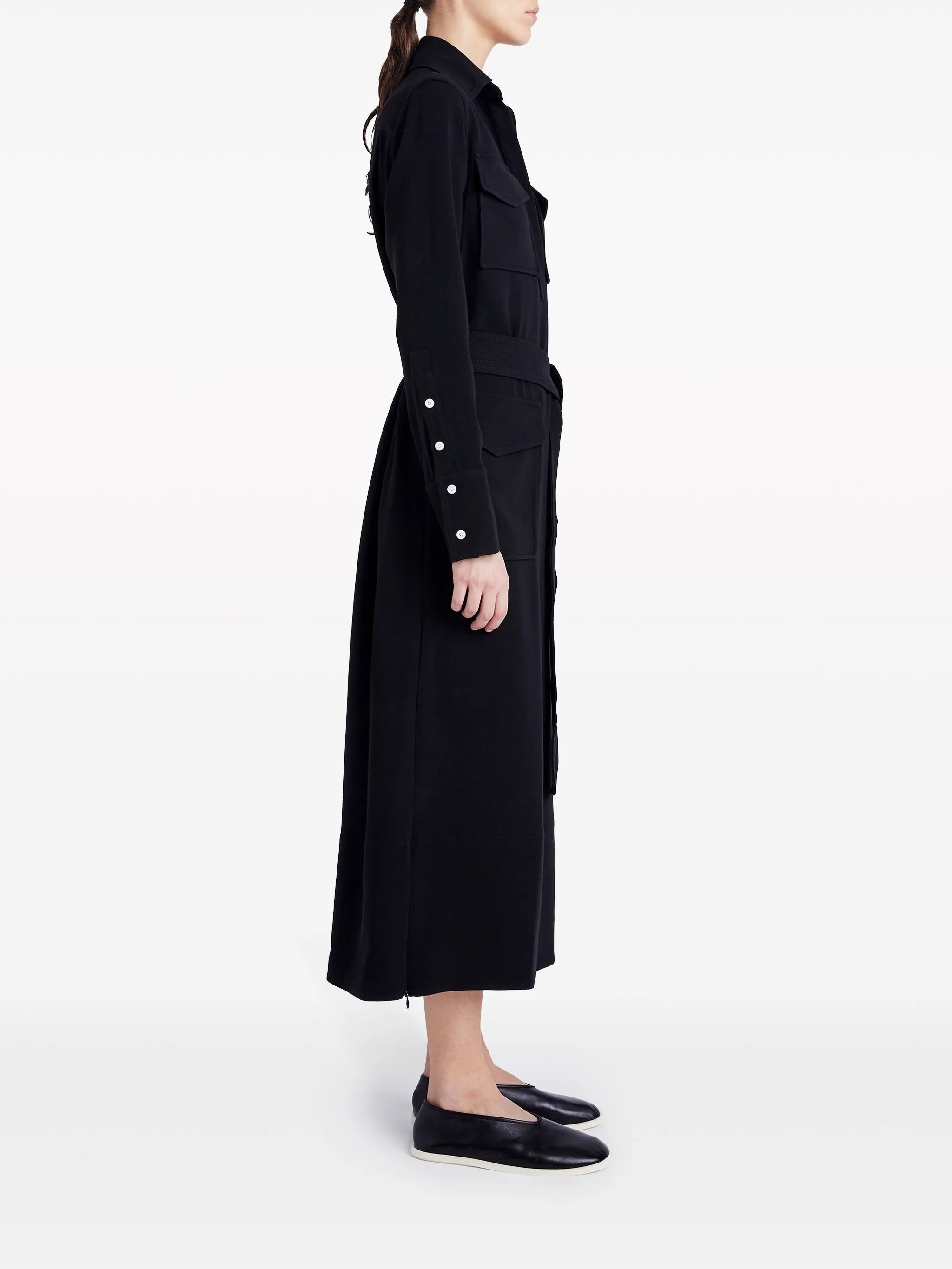 Vanessa belted shirt dress