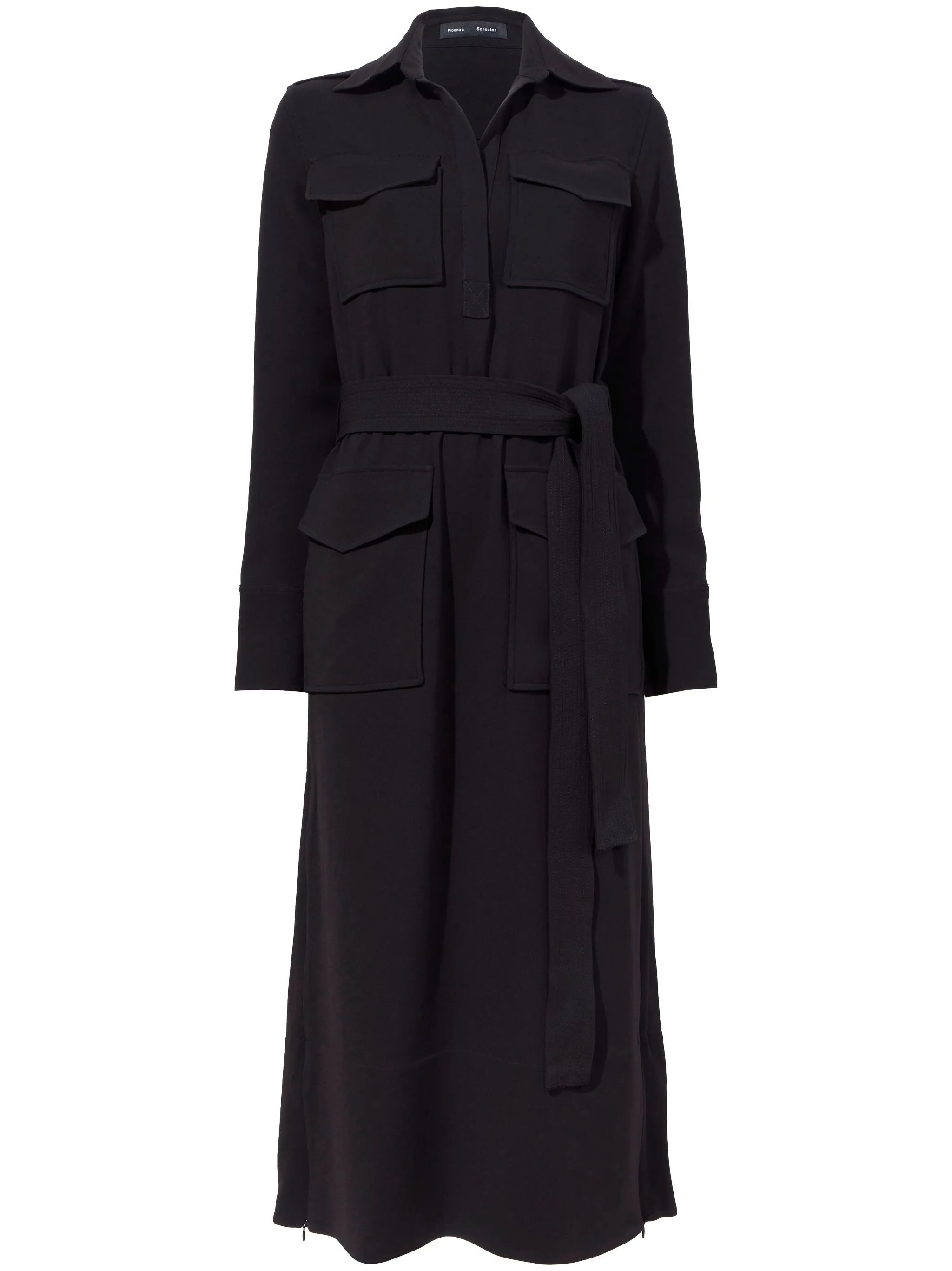 Vanessa belted shirt dress