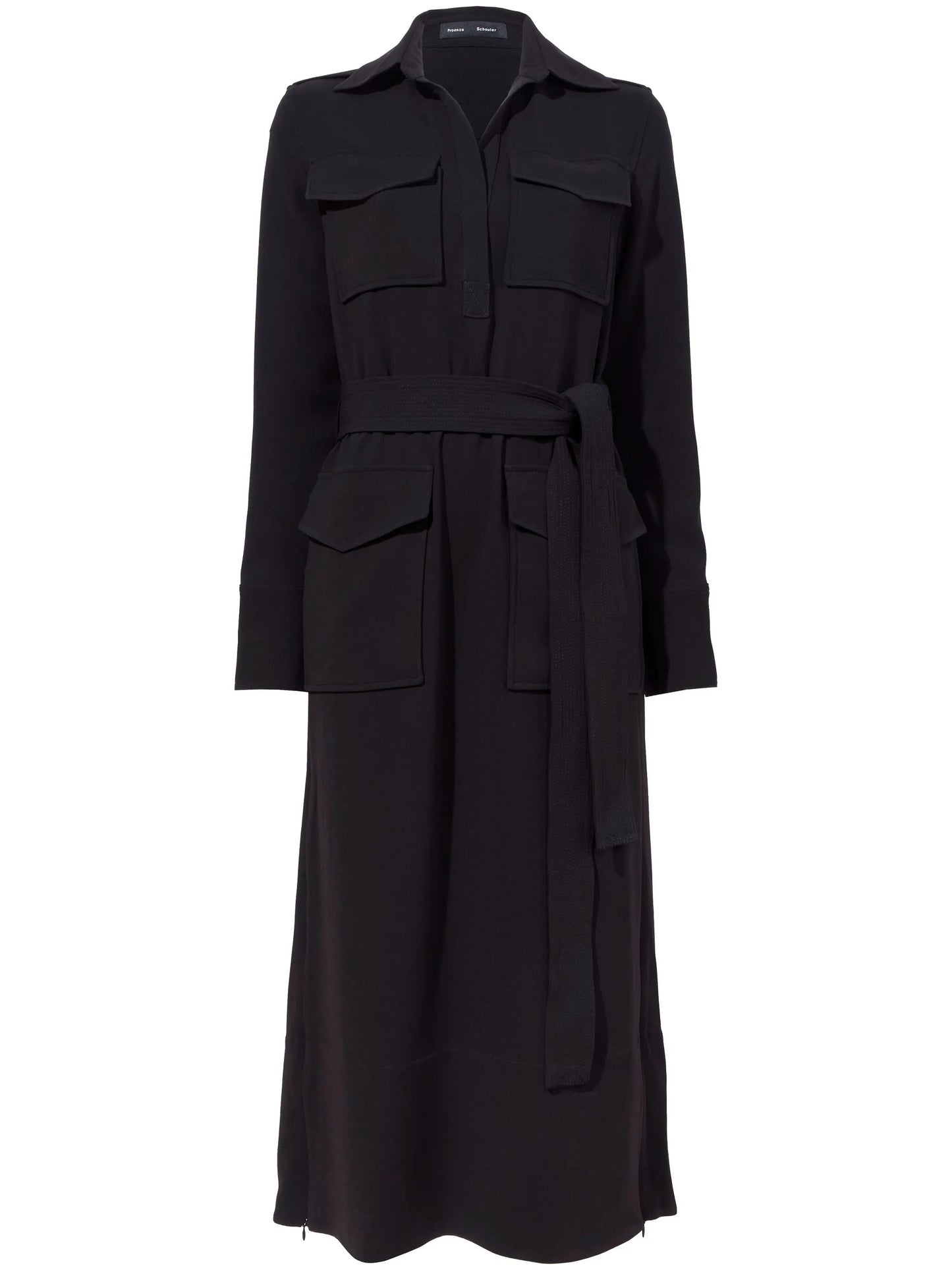Vanessa belted shirt dress