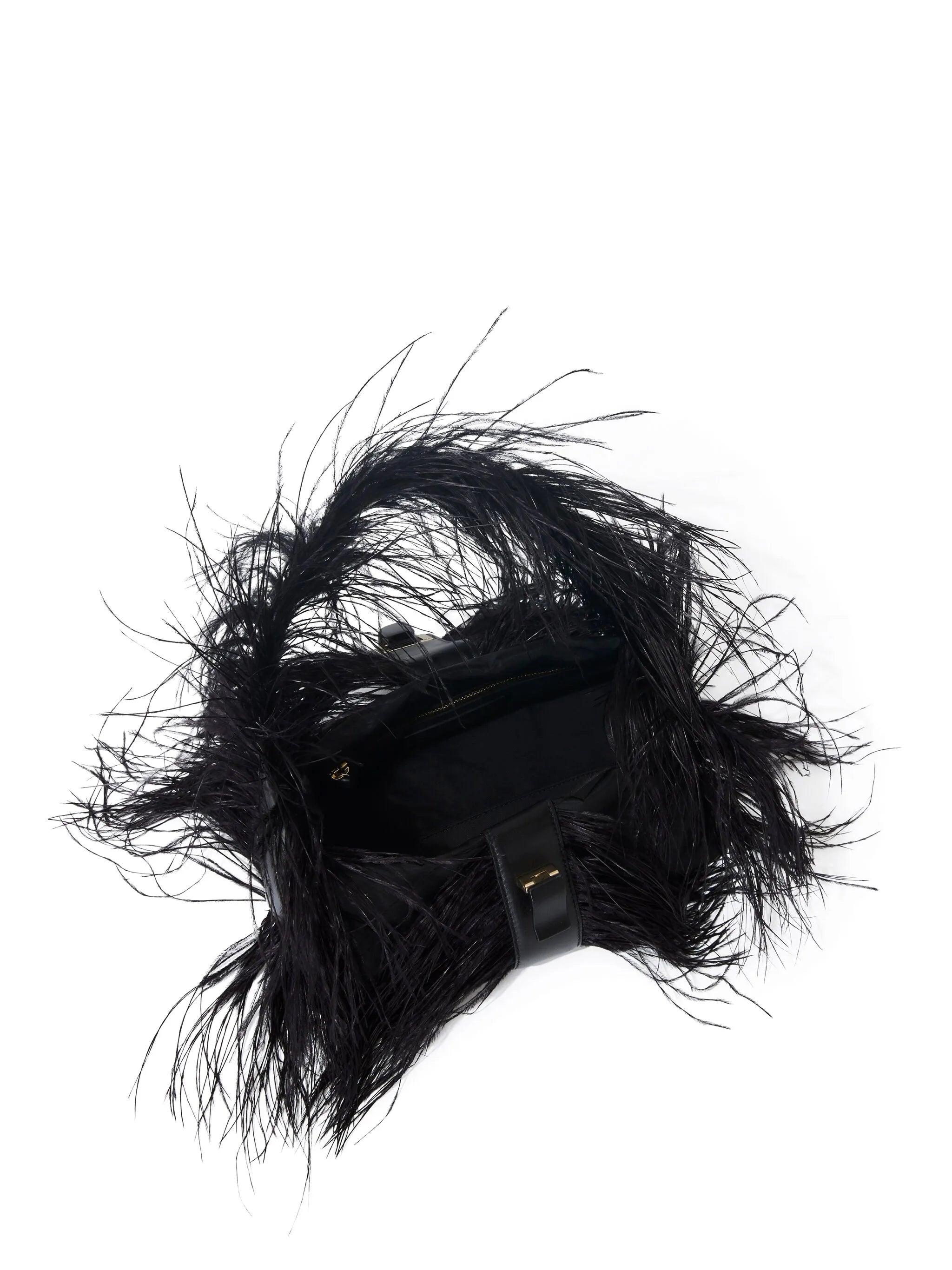 Park feather-detail shoulder bag