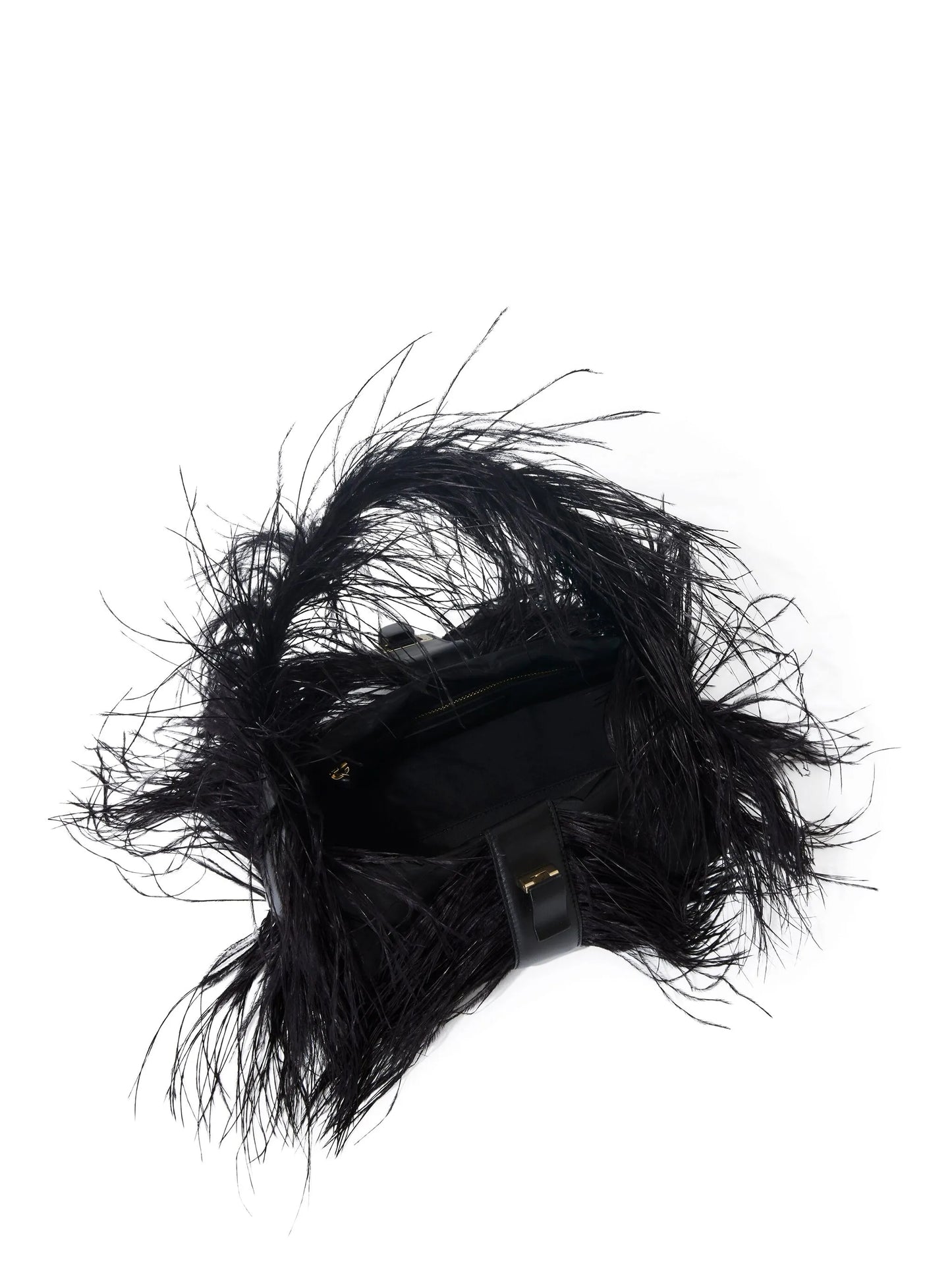 Park feather-detail shoulder bag