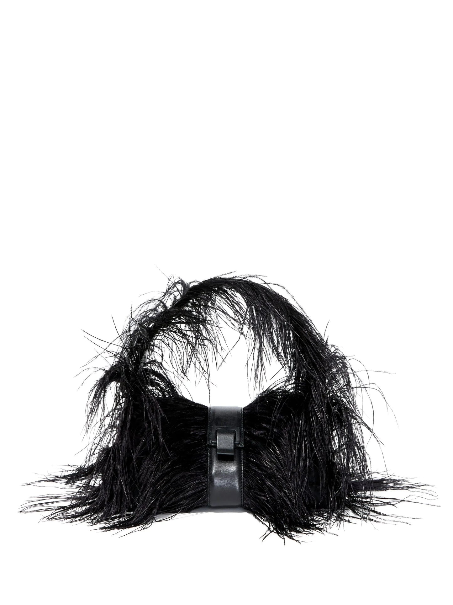 Park feather-detail shoulder bag