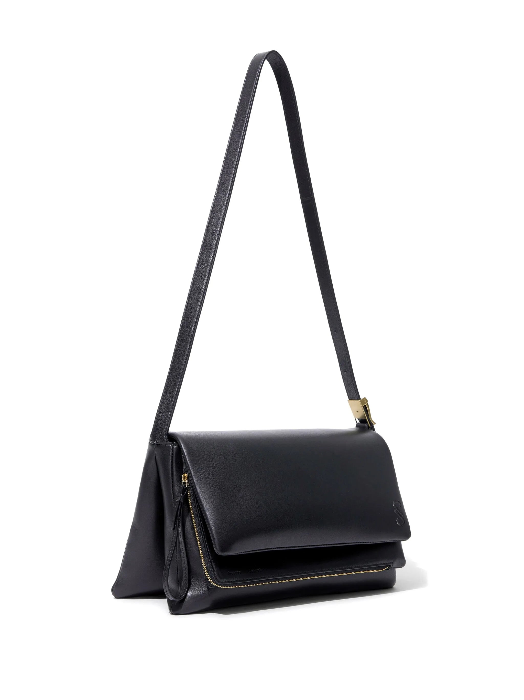 City leather shoulder bag