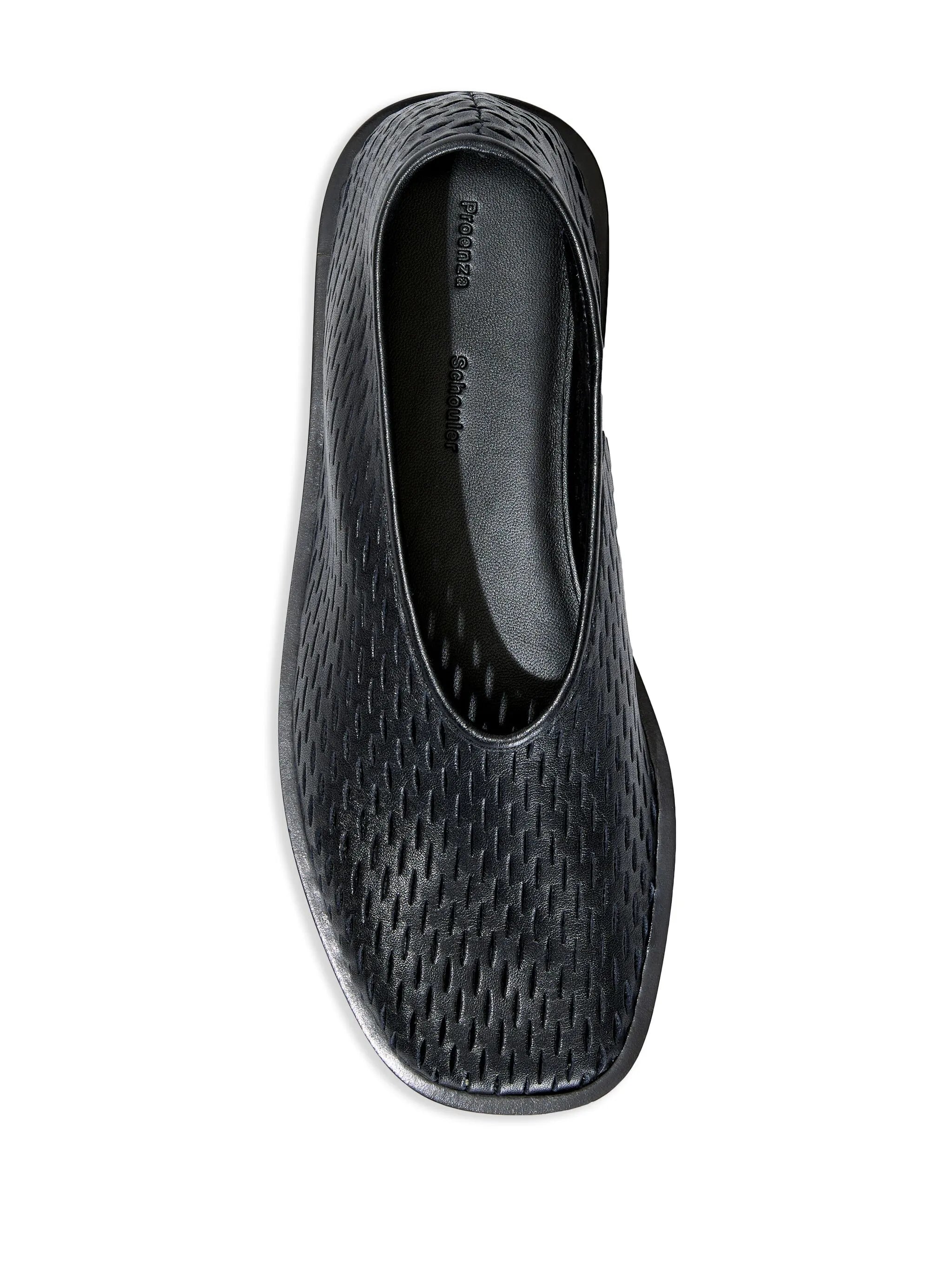 square perforated slippers