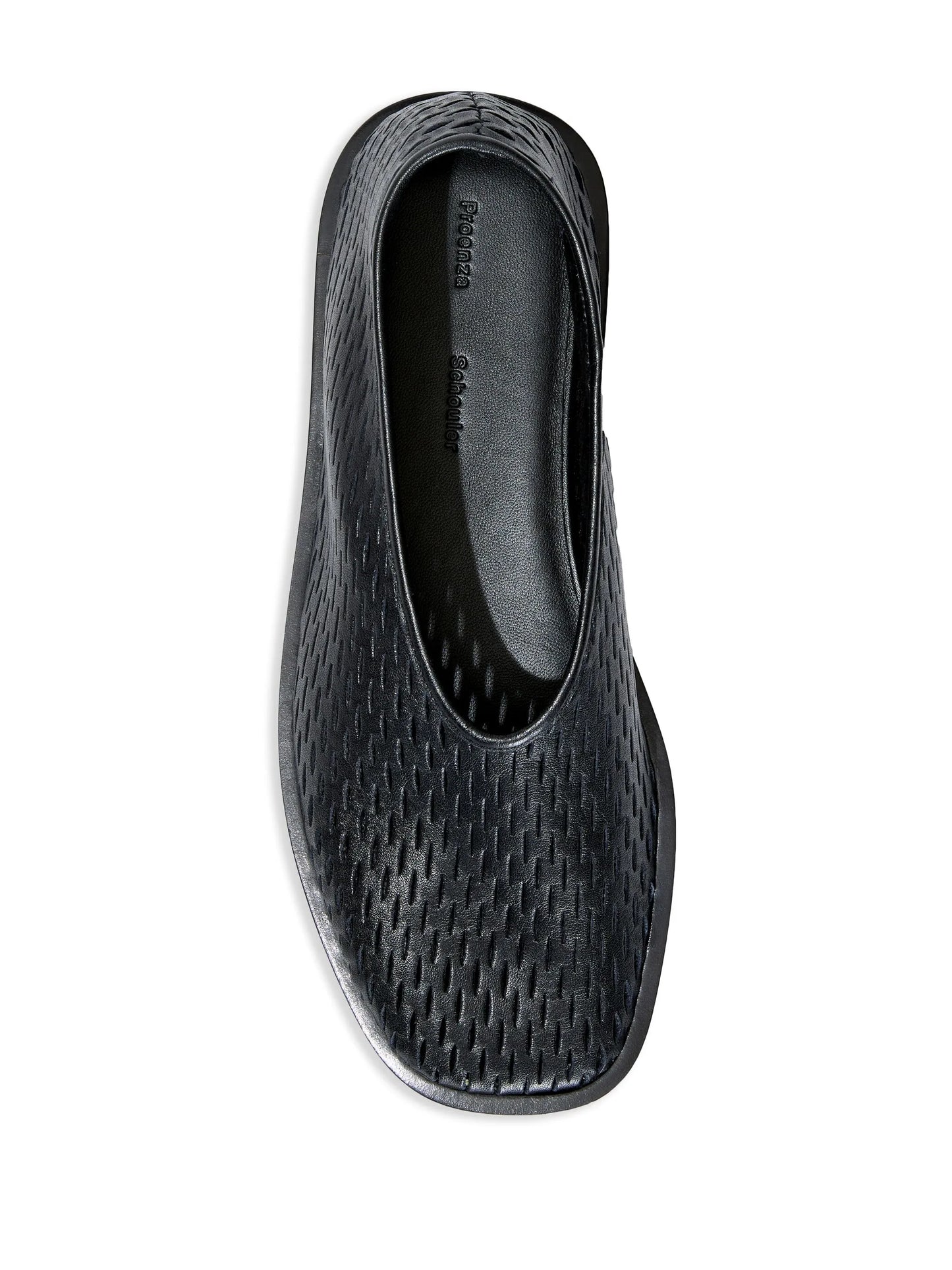 square perforated slippers