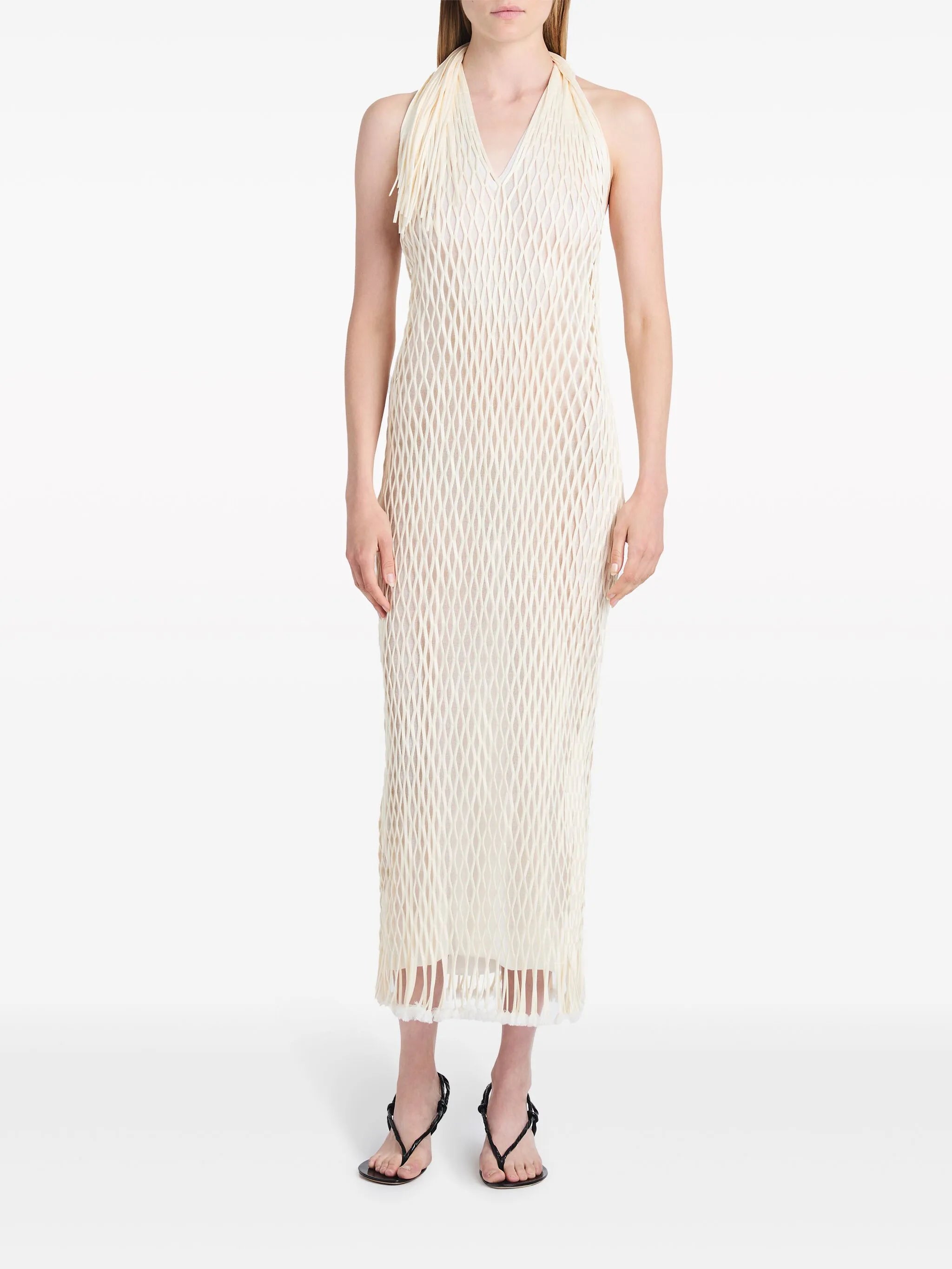Zora halterneck maxi dress