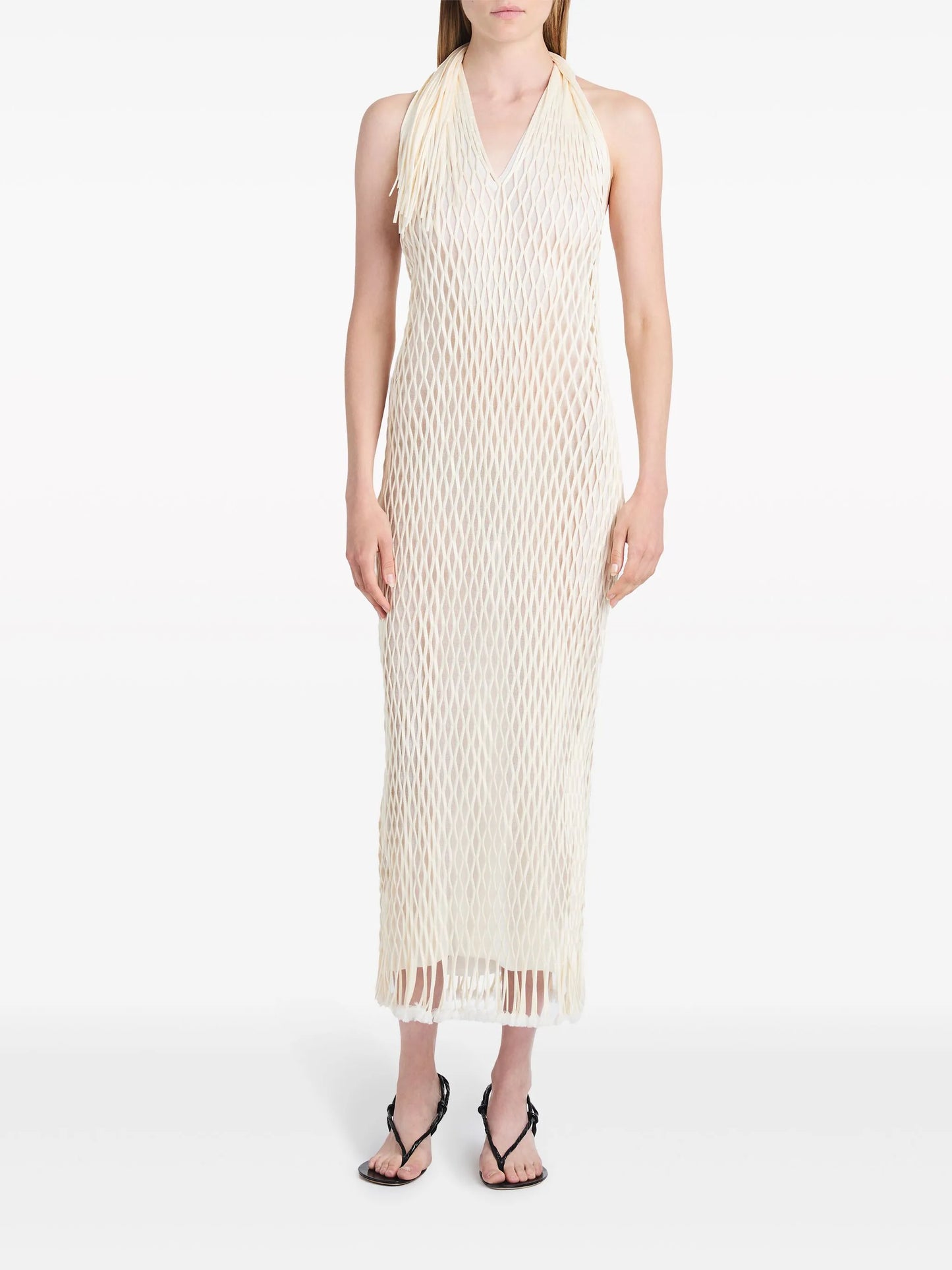 Zora halterneck maxi dress