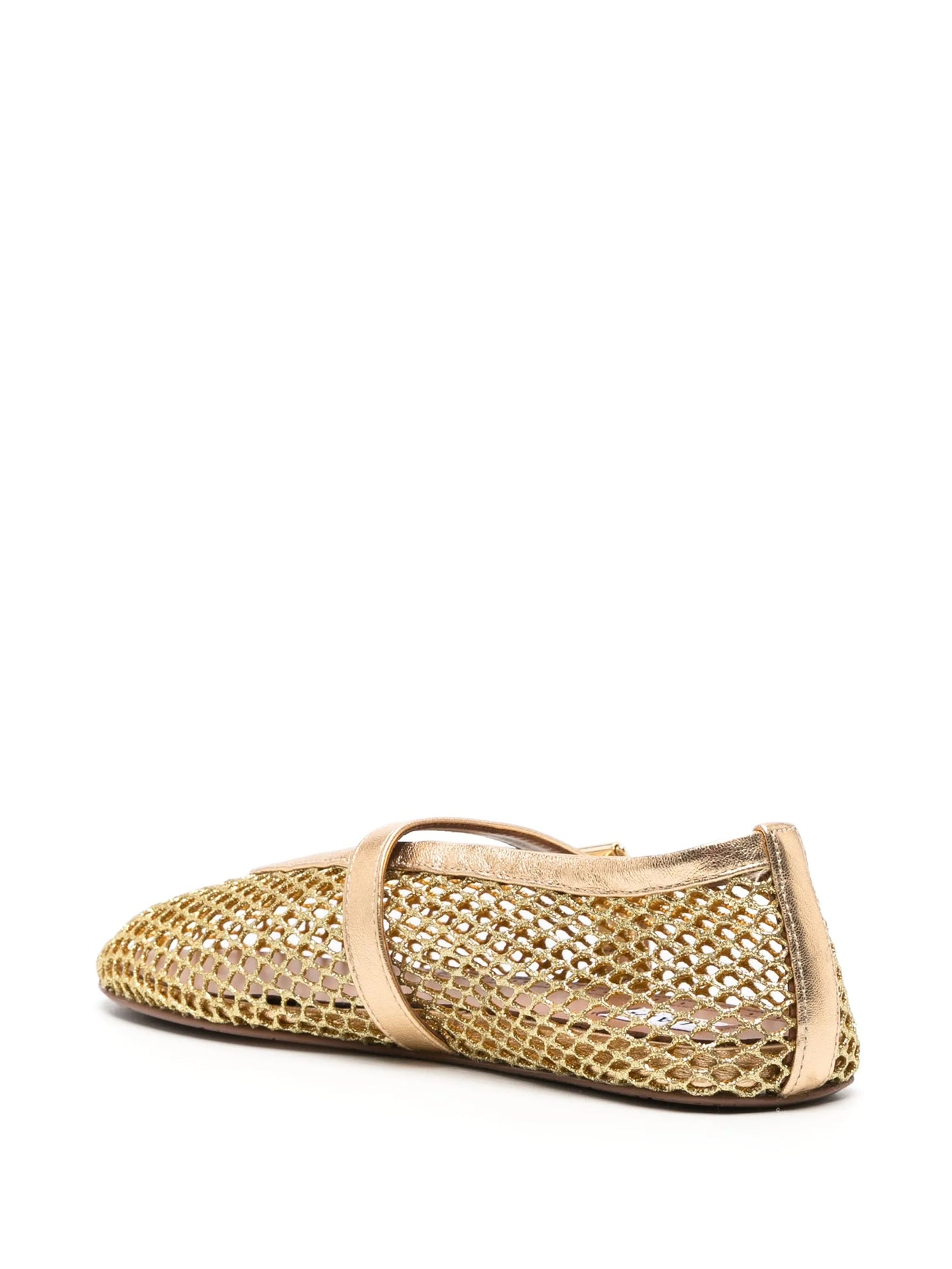 Strass mesh ballerina shoes