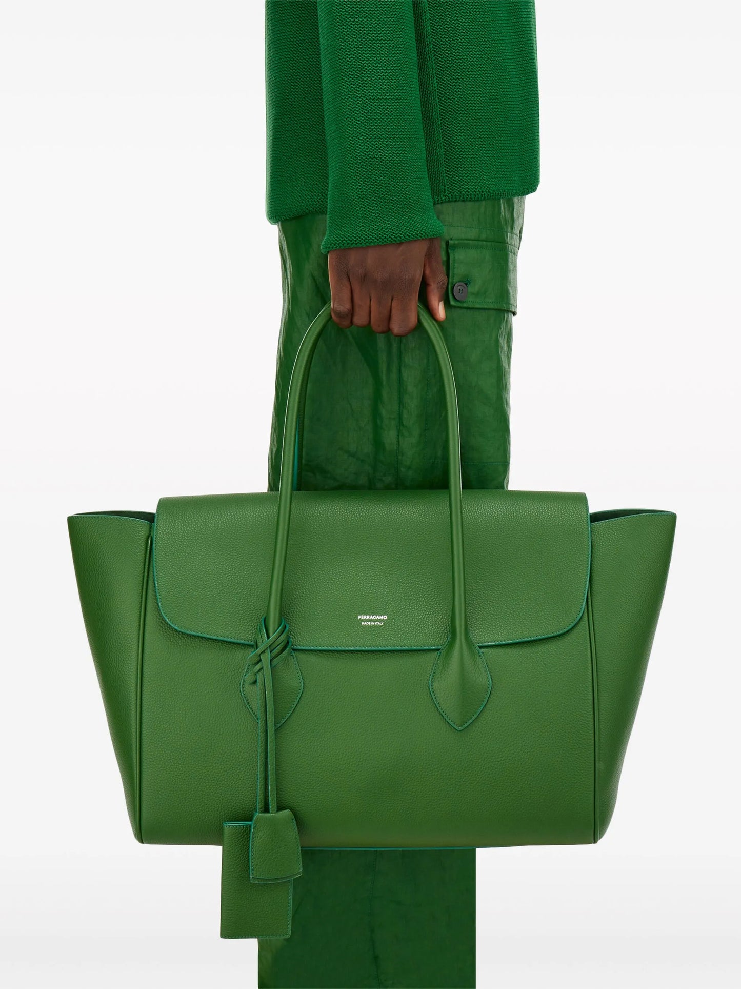 large leather tote bag