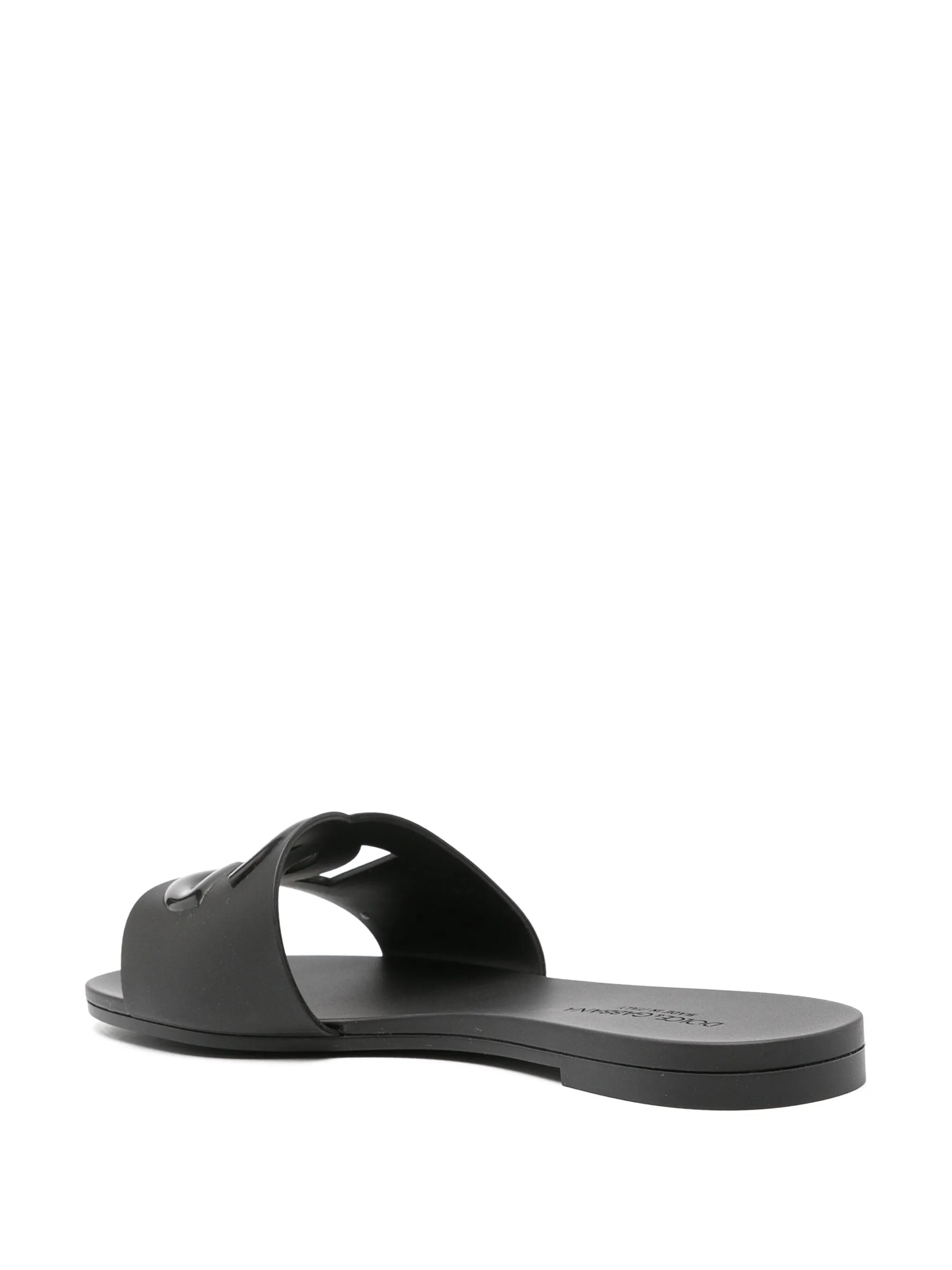 logo-embossed cut-out slides