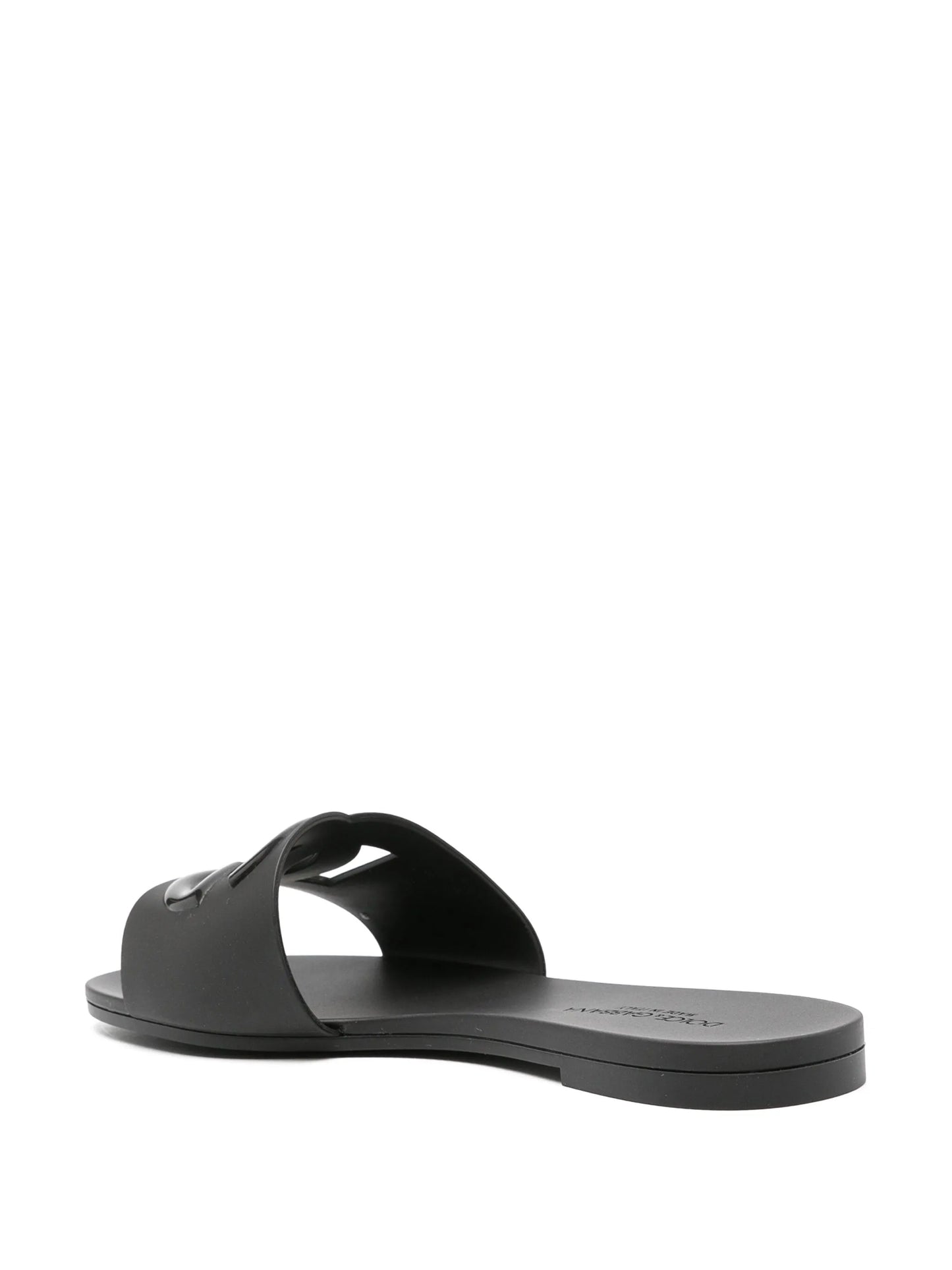 logo-embossed cut-out slides