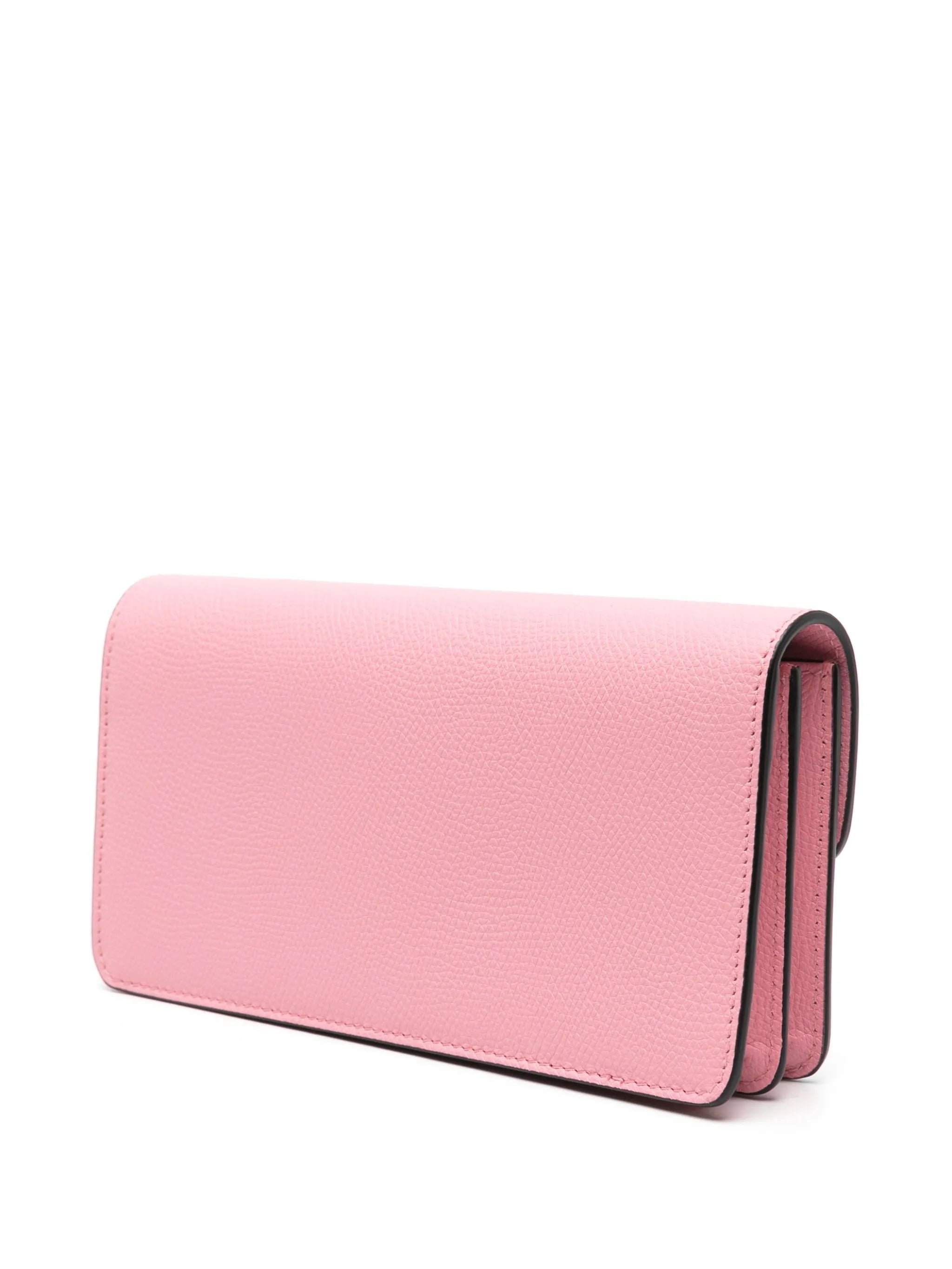 VLogo Signature leather clutch bag