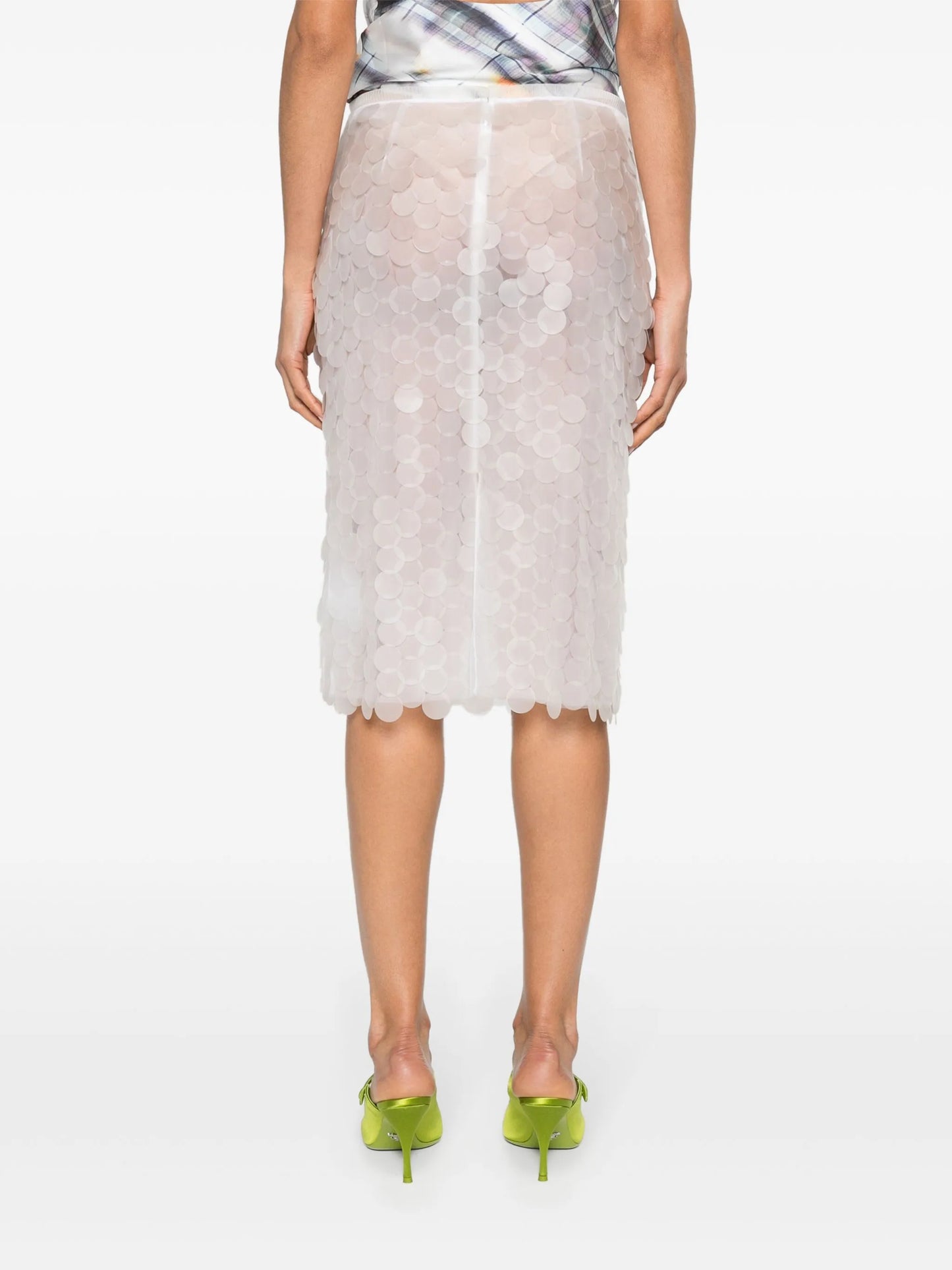 Delta sheer sequined skirt
