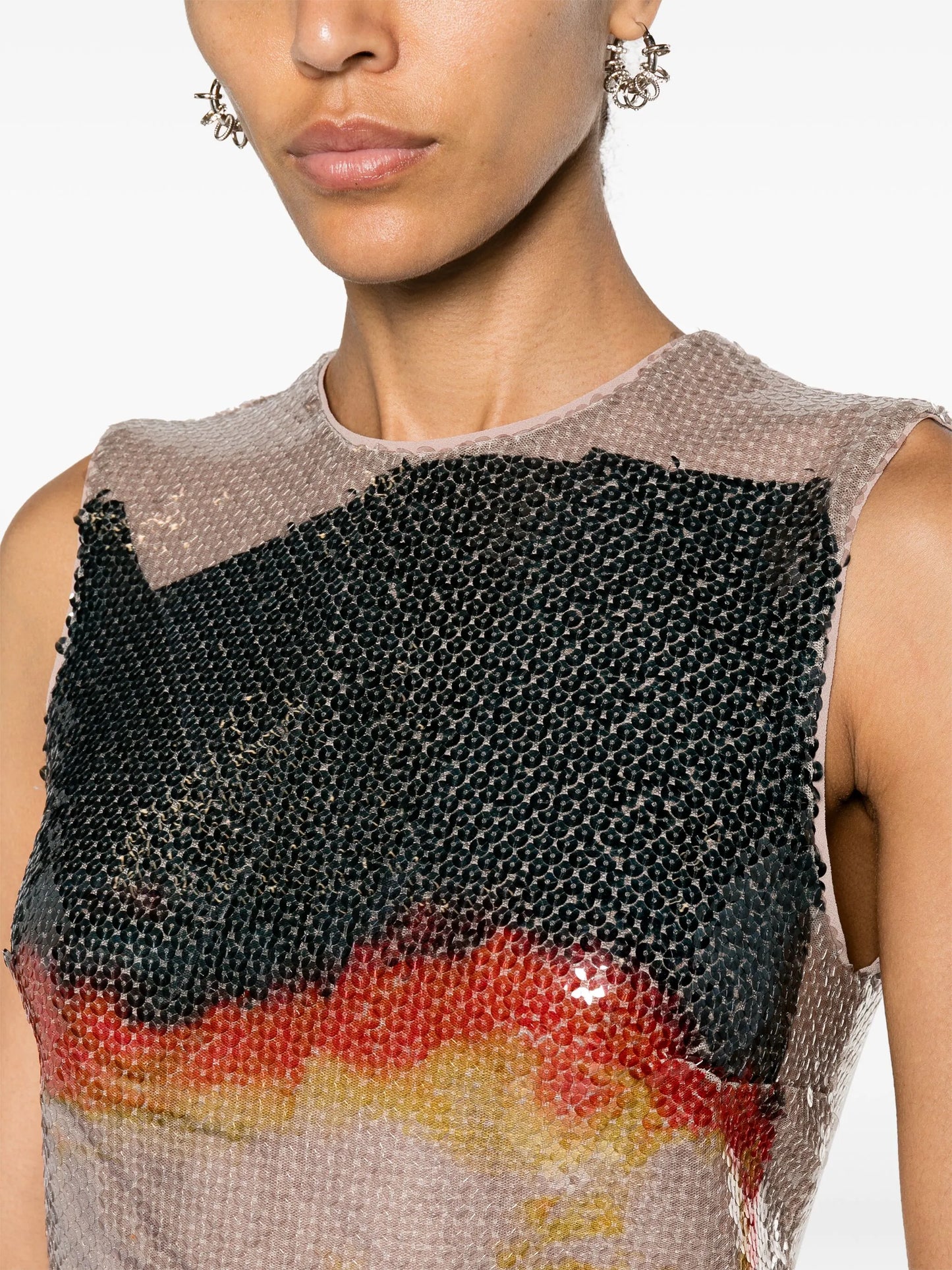Nage sequin-embellished top