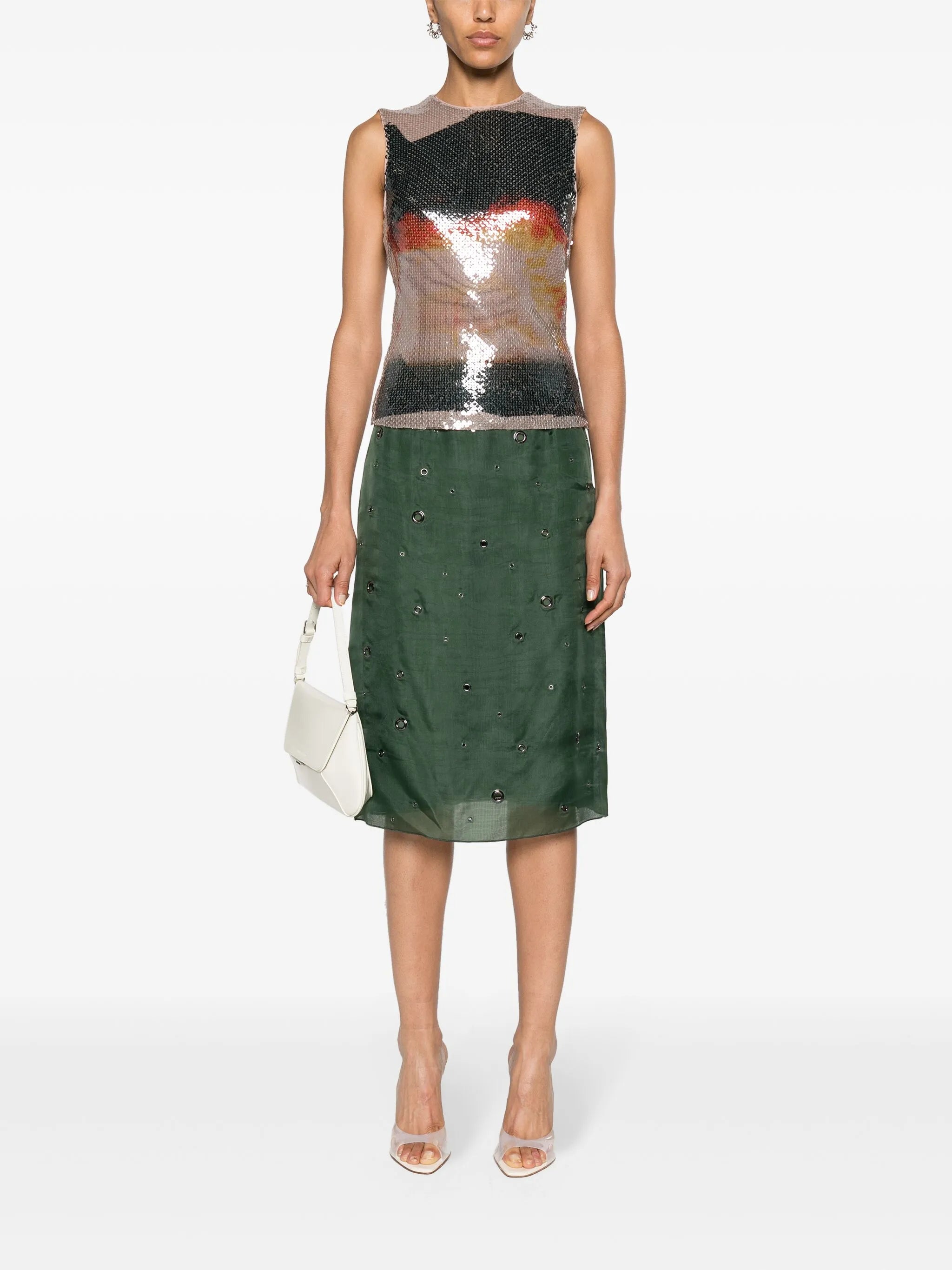 Nage sequin-embellished top