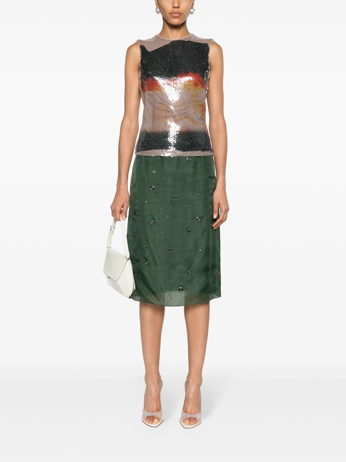 Nage sequin-embellished top